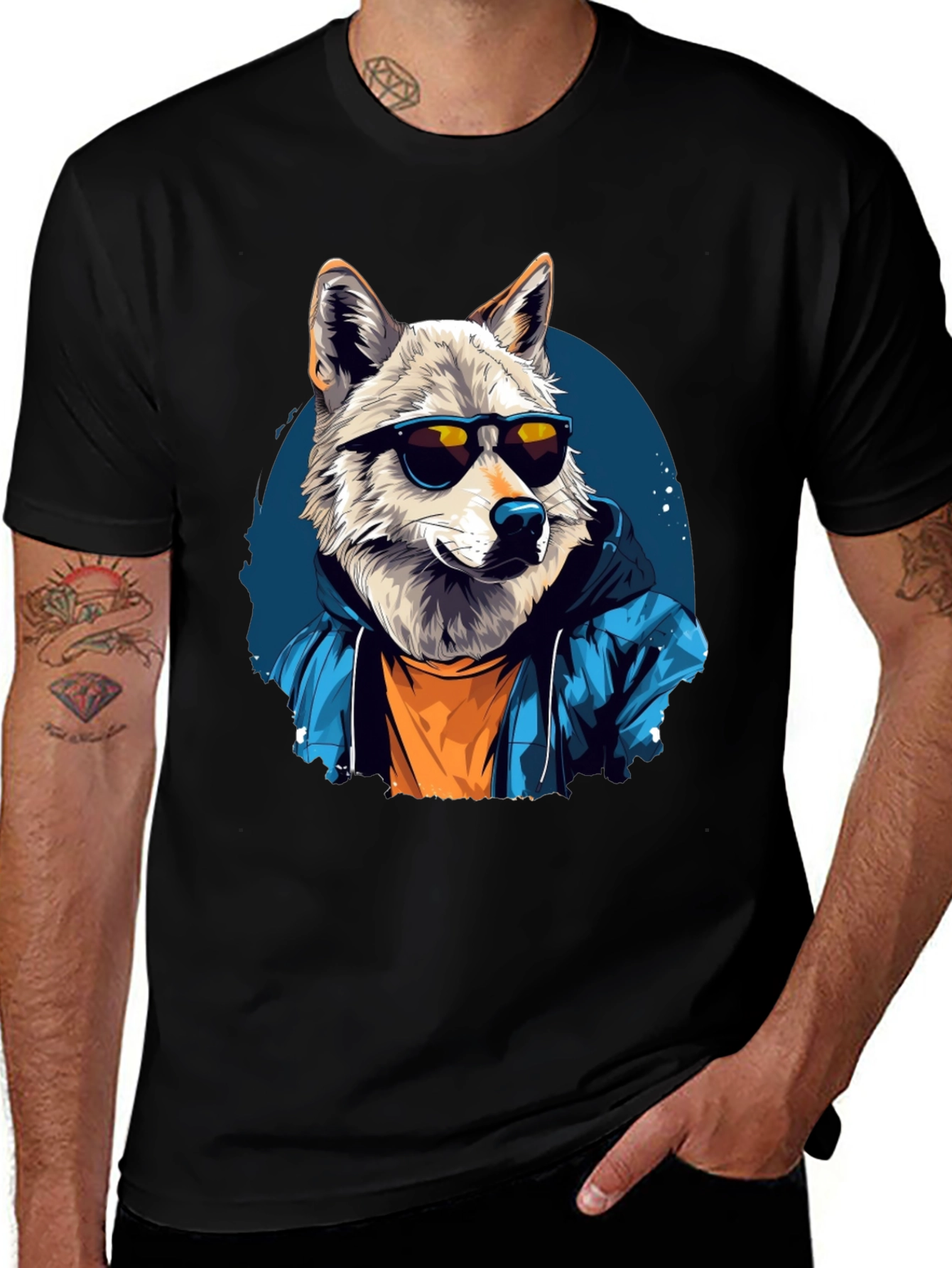 Cool Wolf Graphic Tee