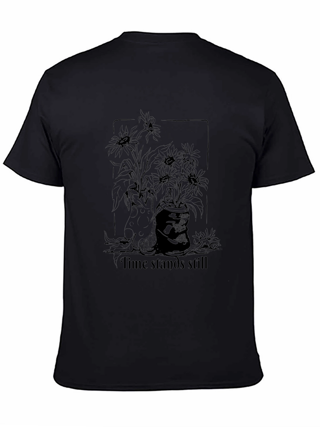 Time Stands Still Graphic Tee - Black