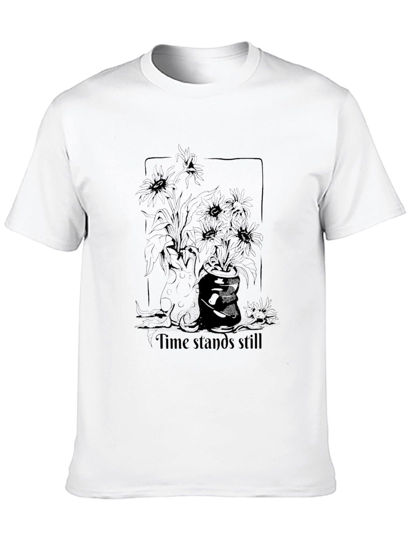 Time Stands Still Graphic Tee - Black