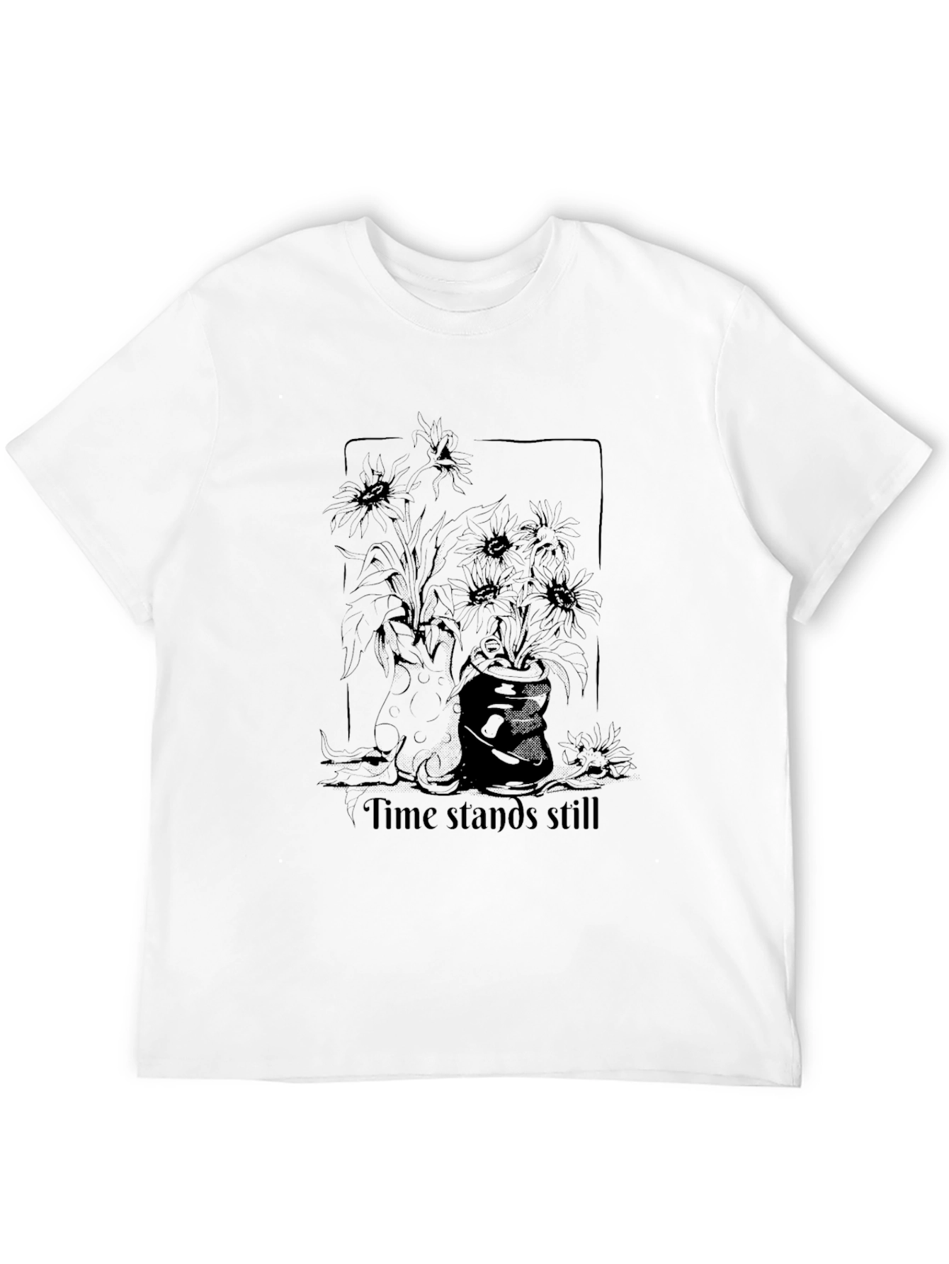 Time Stands Still Graphic Tee - Black