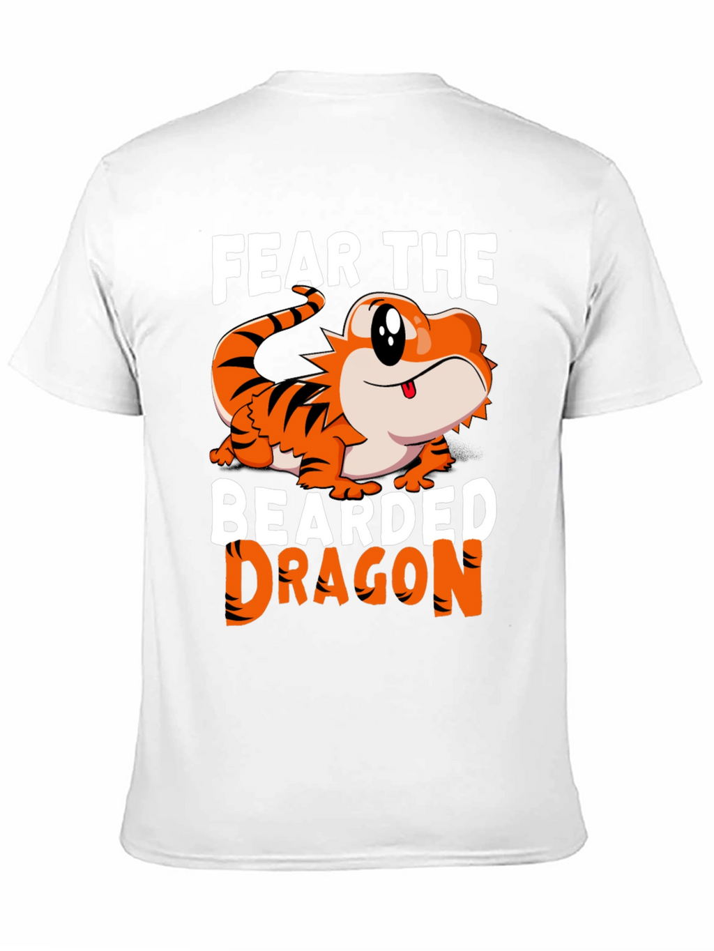 Fear The Bearded Dragon T-Shirt Funny Pet Reptile Tee