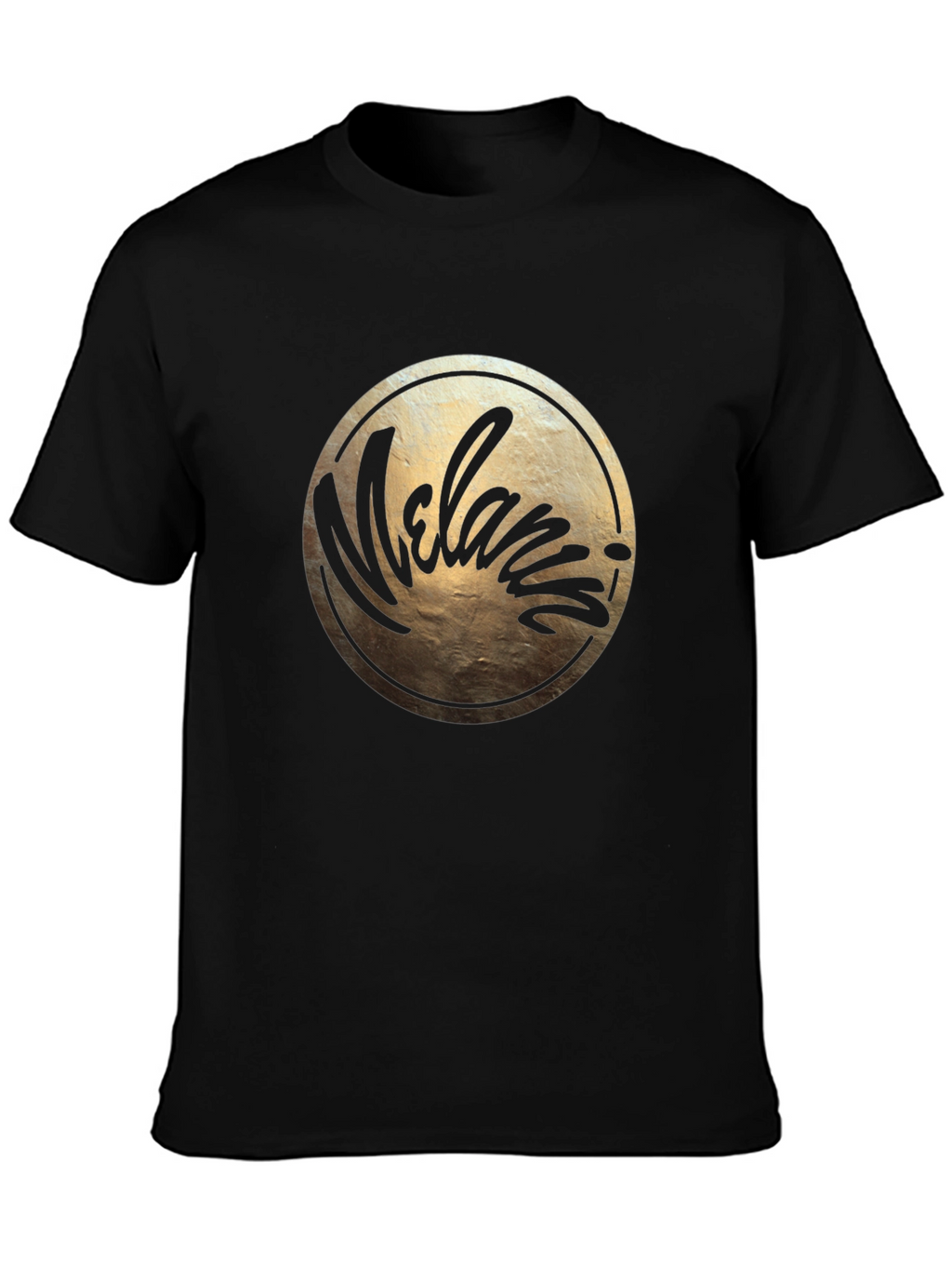 Melania Script Graphic Black T-Shirt