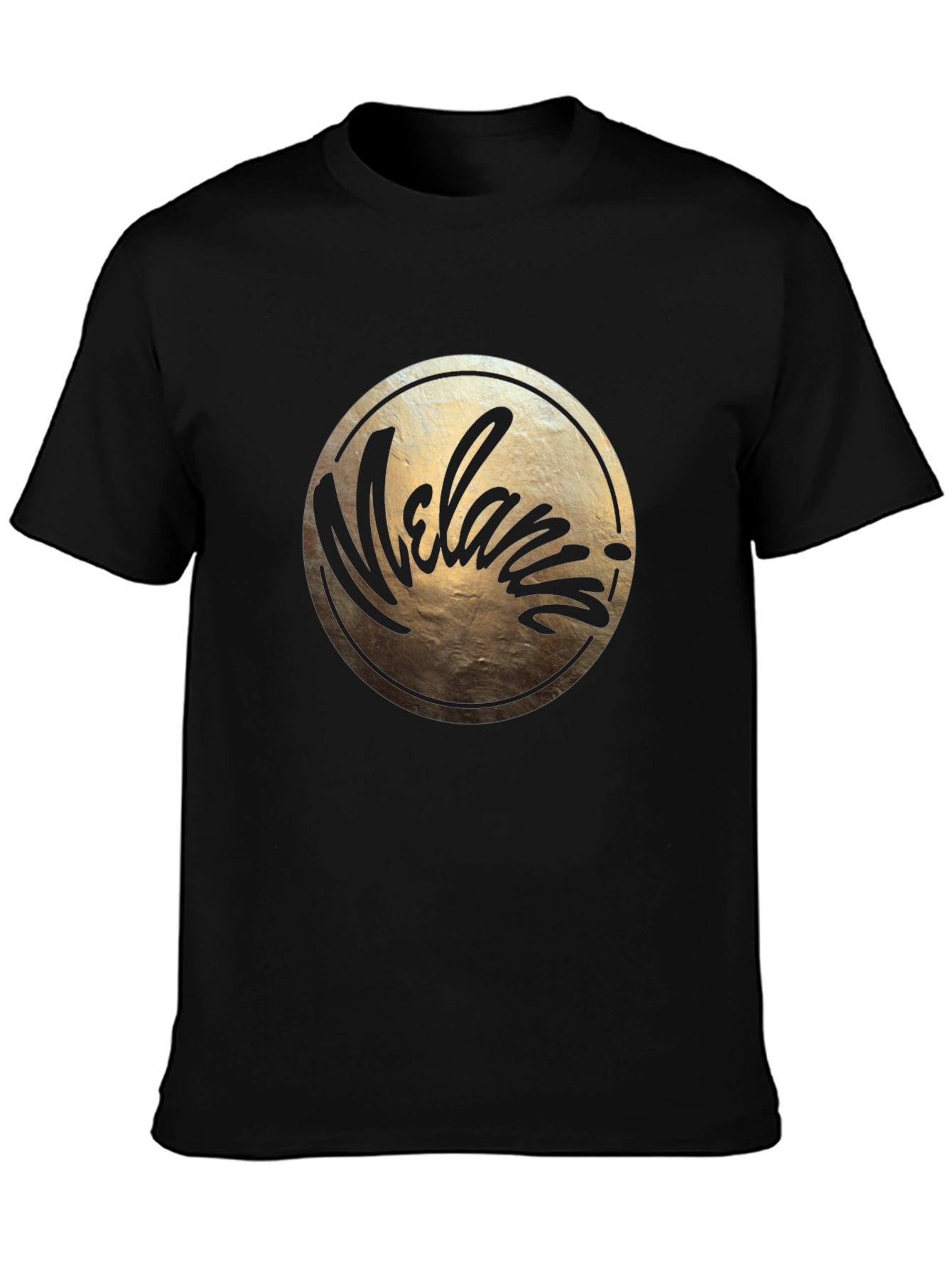 Melania Script Graphic Black T-Shirt