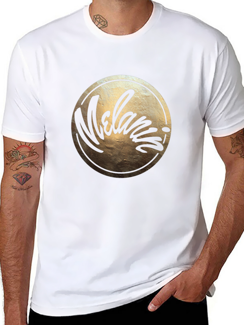 Melania Script Graphic Black T-Shirt