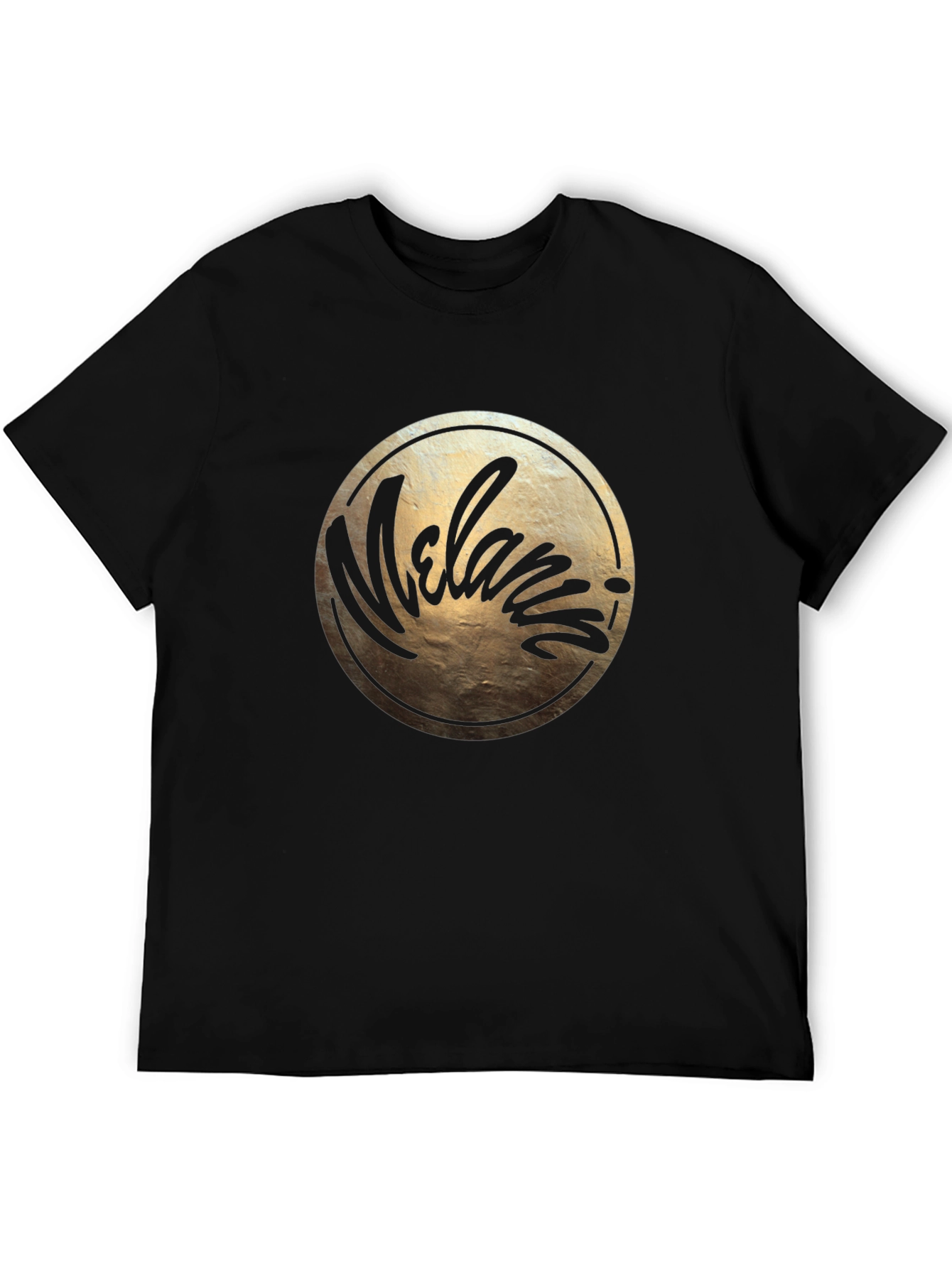 Melania Script Graphic Black T-Shirt