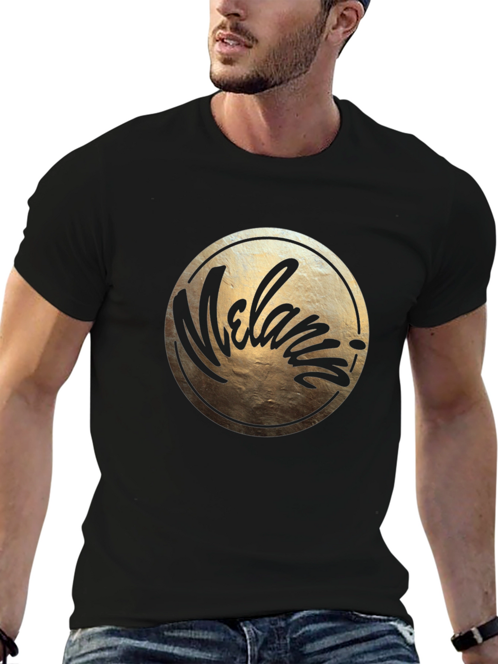 Melania Script Graphic Black T-Shirt