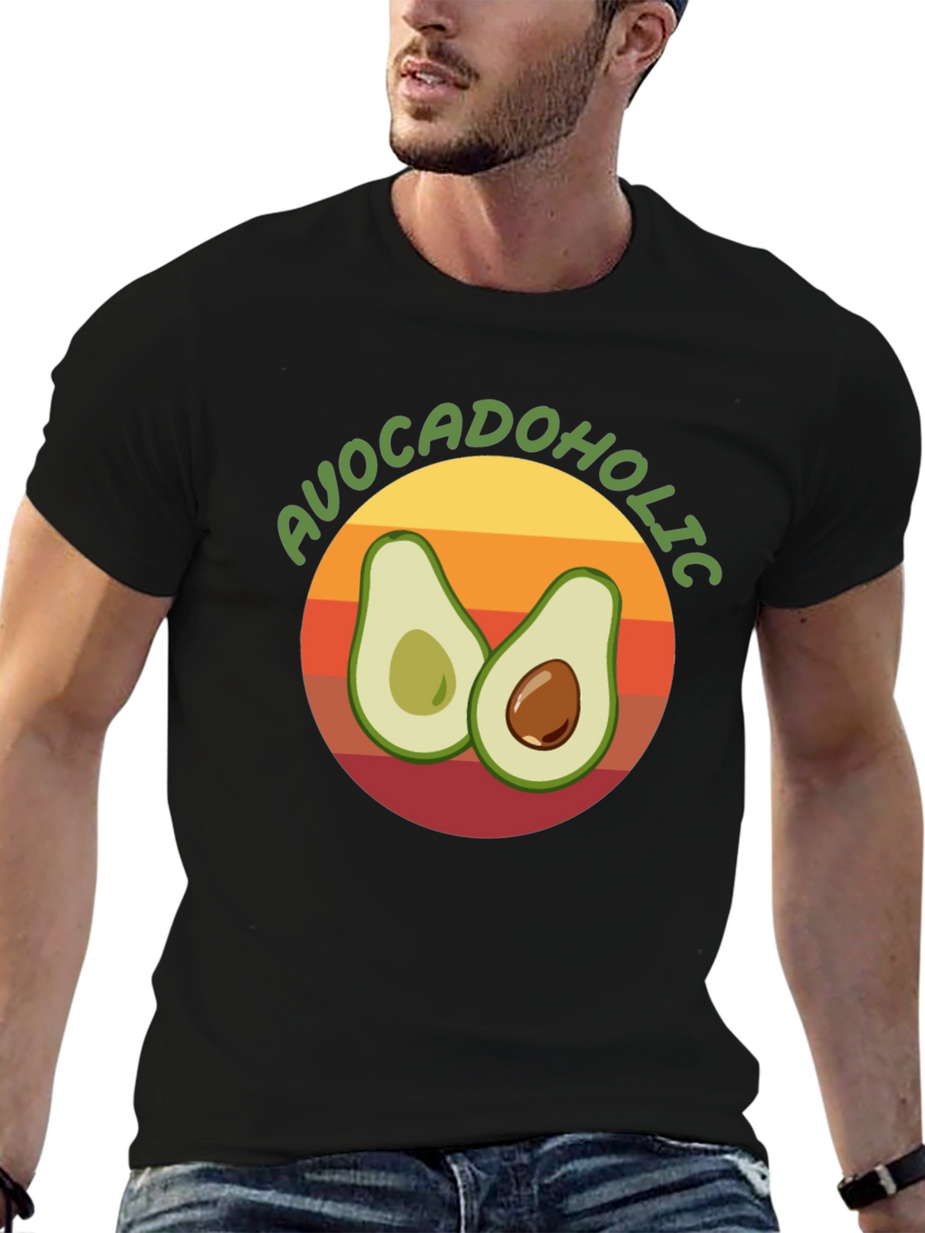Avocadololic Graphic Tee - Black Unisex T-Shirt