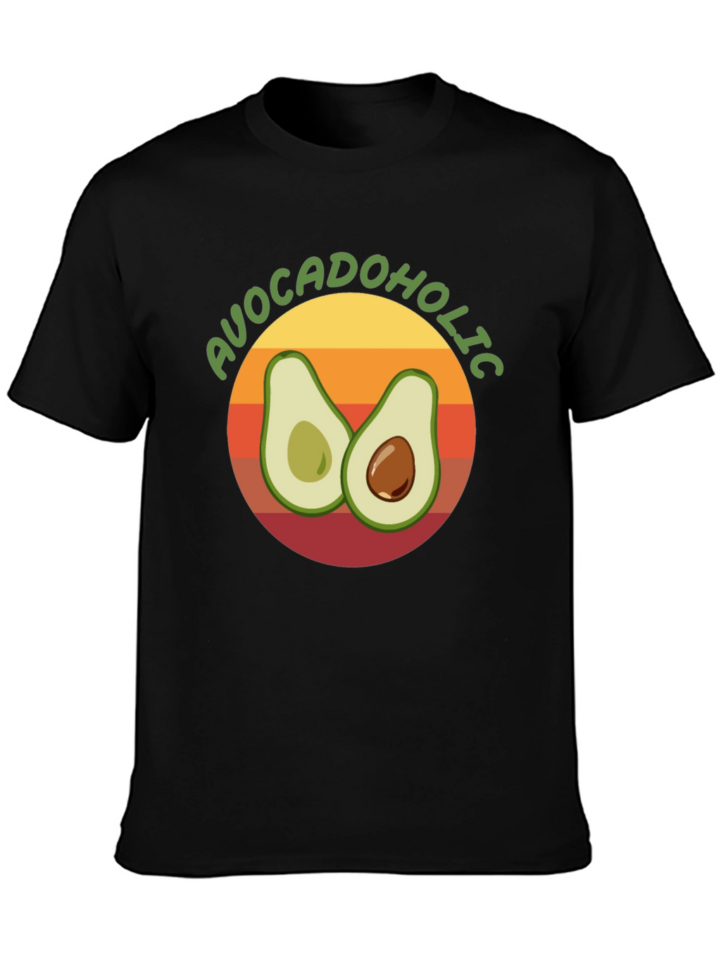 Avocadololic Graphic Tee - Black Unisex T-Shirt