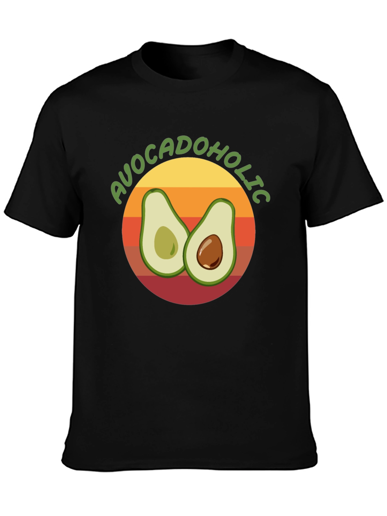 Avocadololic Graphic Tee - Black Unisex T-Shirt