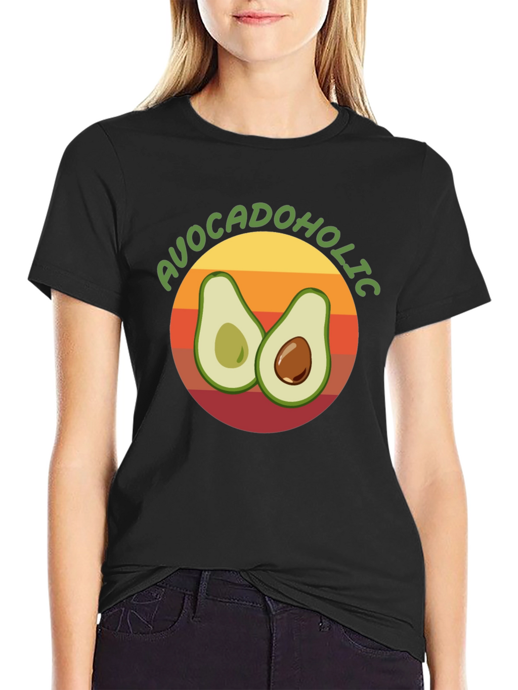 Avocadololic Graphic Tee - Black Unisex T-Shirt