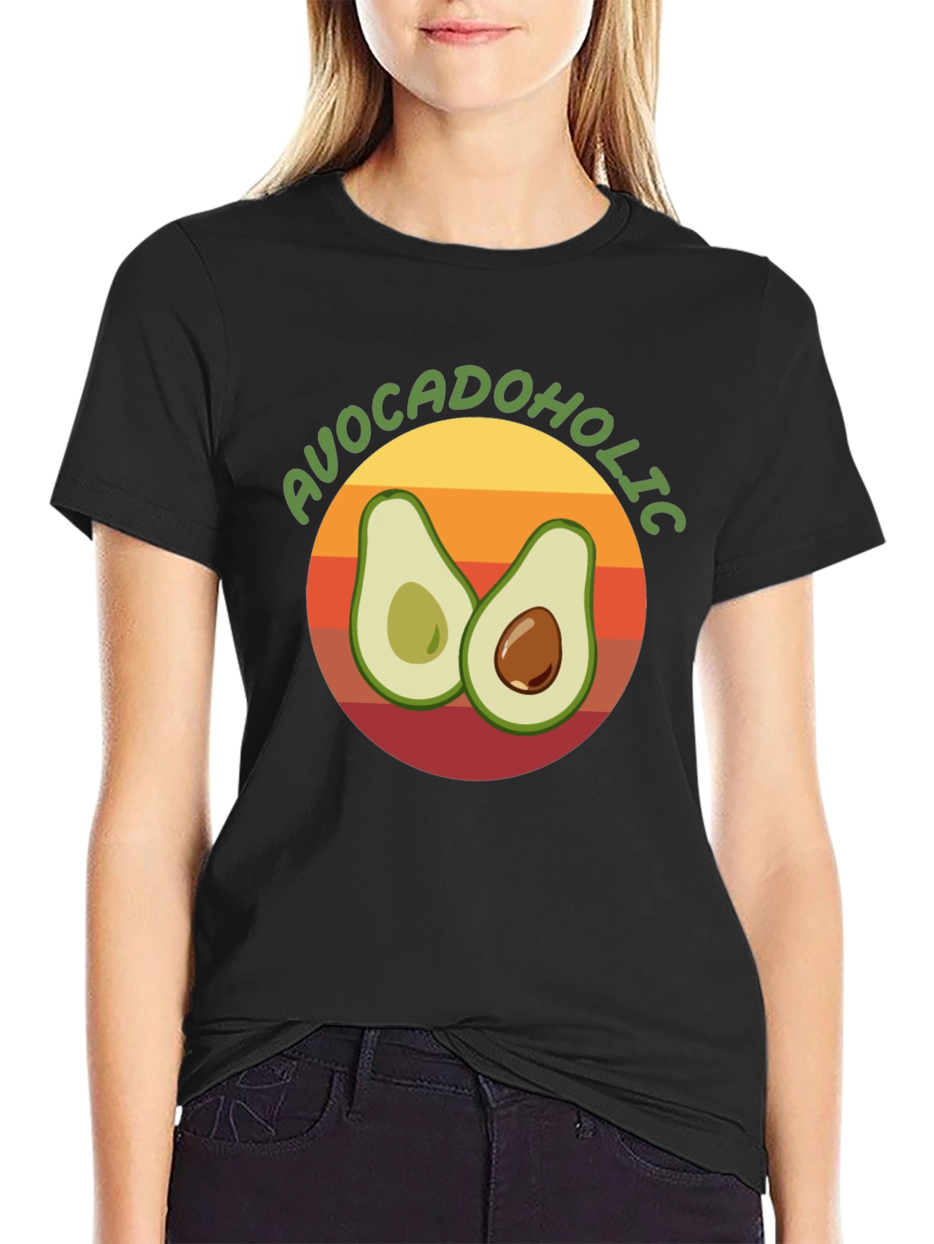 Avocadololic Graphic Tee - Black Unisex T-Shirt