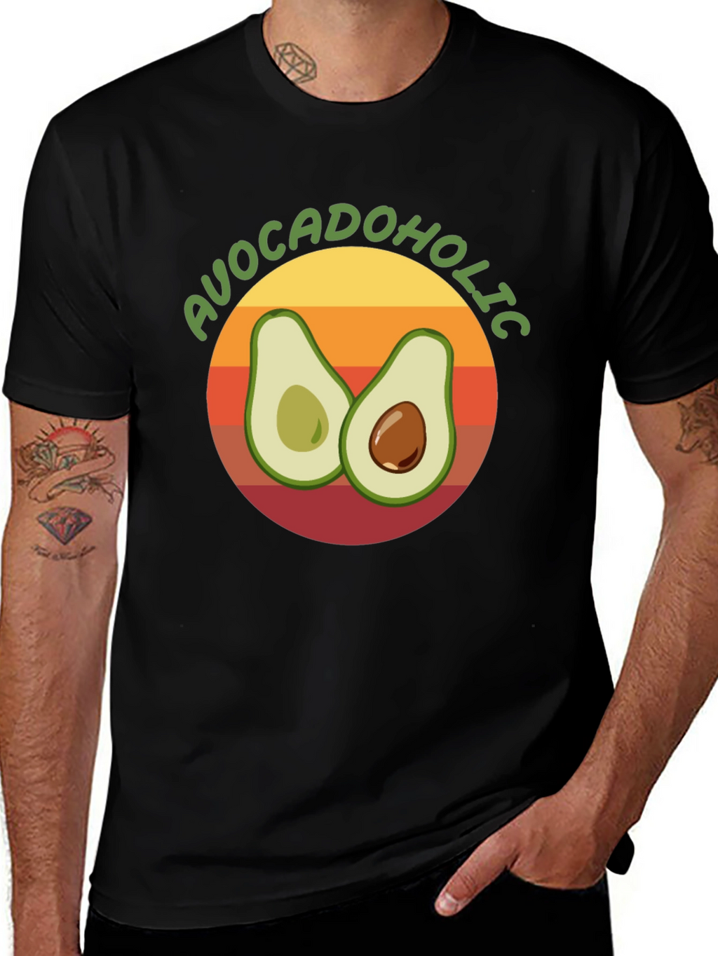Avocadololic Graphic Tee - Black Unisex T-Shirt