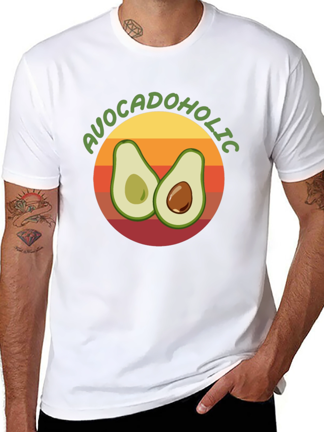 Avocadololic Graphic Tee - Black Unisex T-Shirt