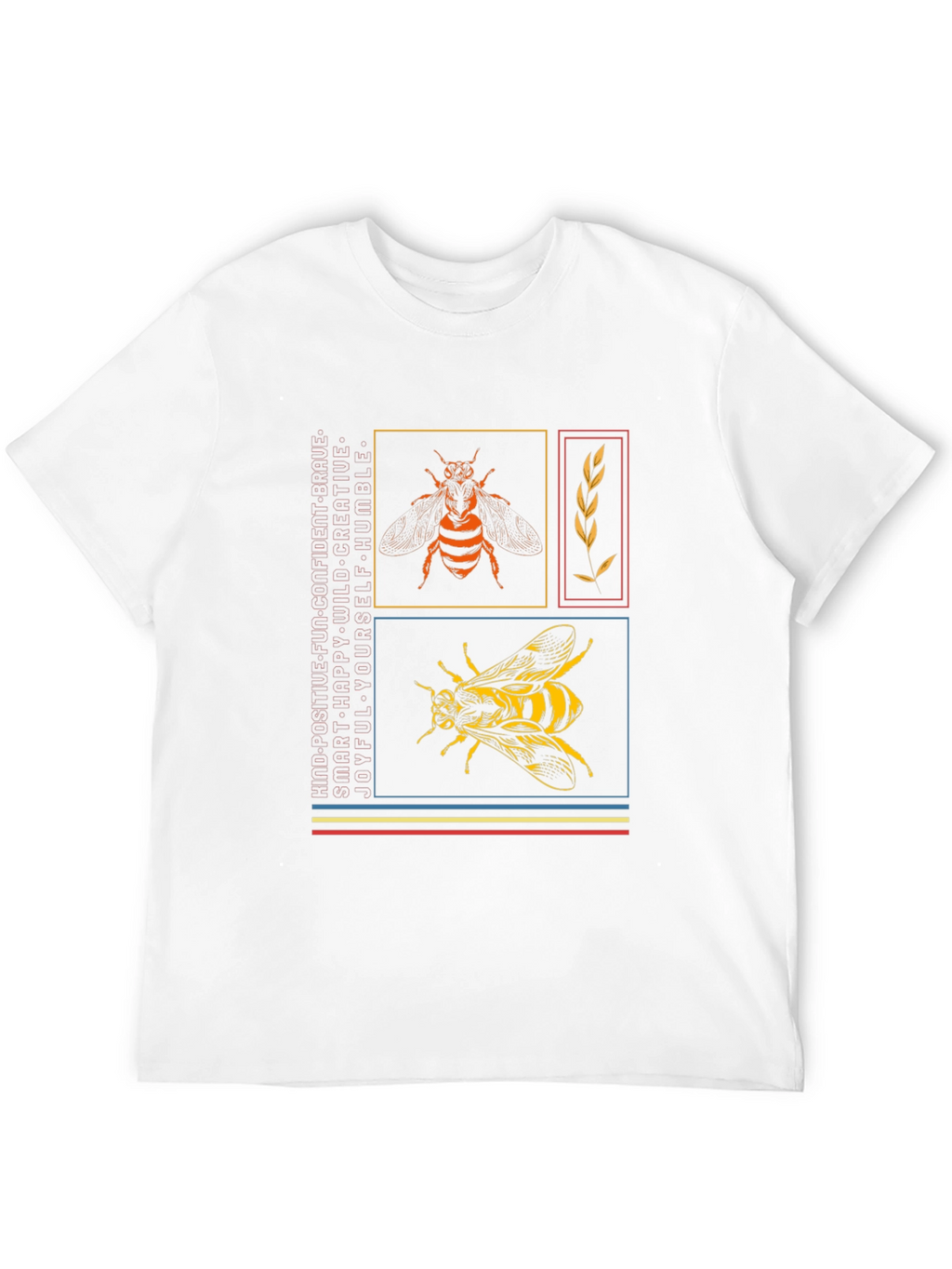 Stylish Bee Graphic Print T-Shirt
