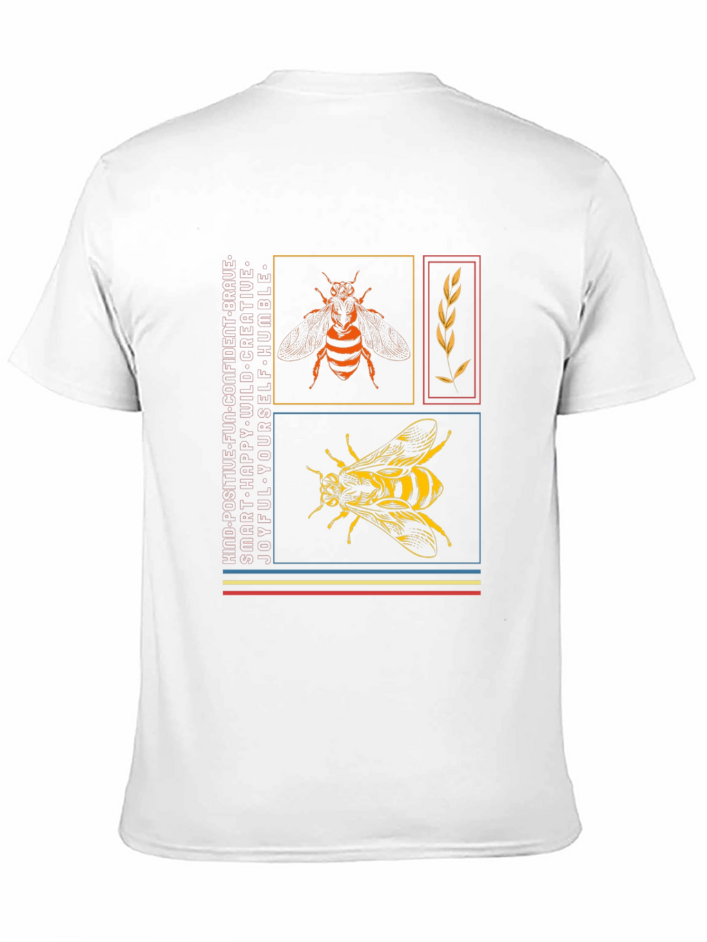 Stylish Bee Graphic Print T-Shirt