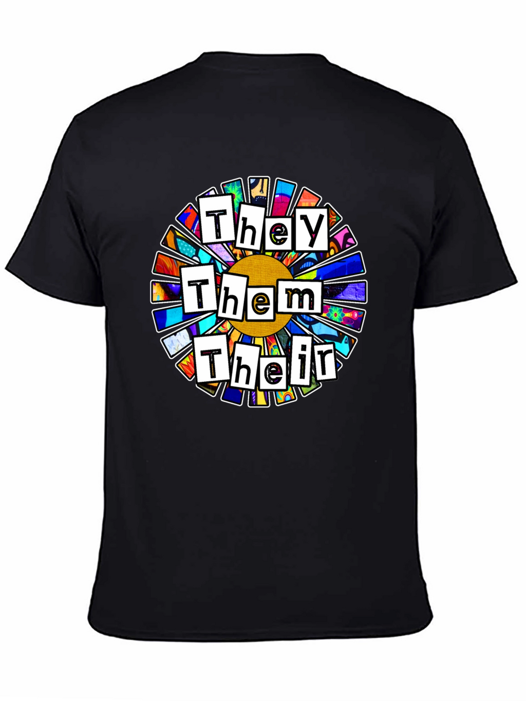 Pronoun Flower T-Shirt - They Them Their Pride Tee