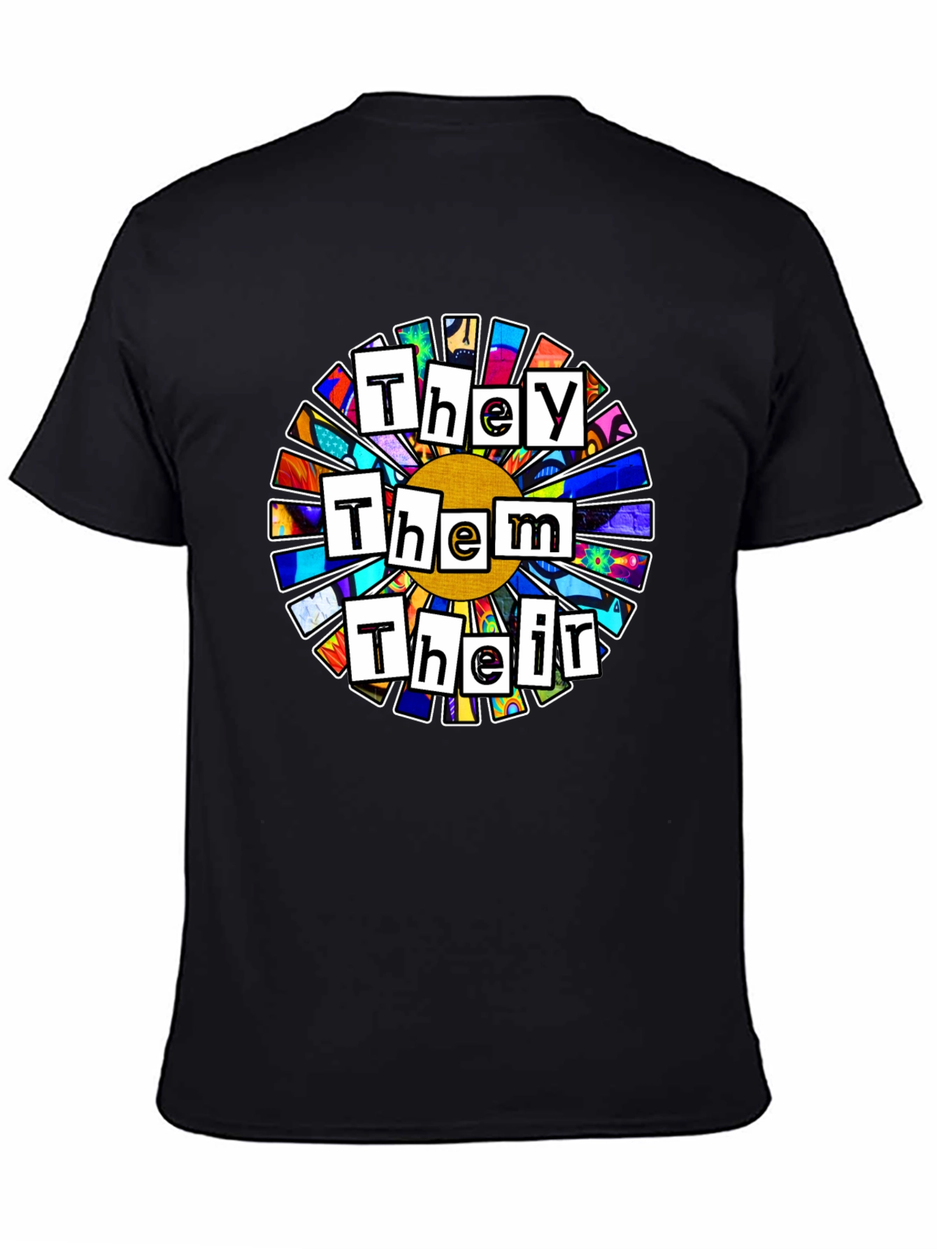 Pronoun Flower T-Shirt - They Them Their Pride Tee