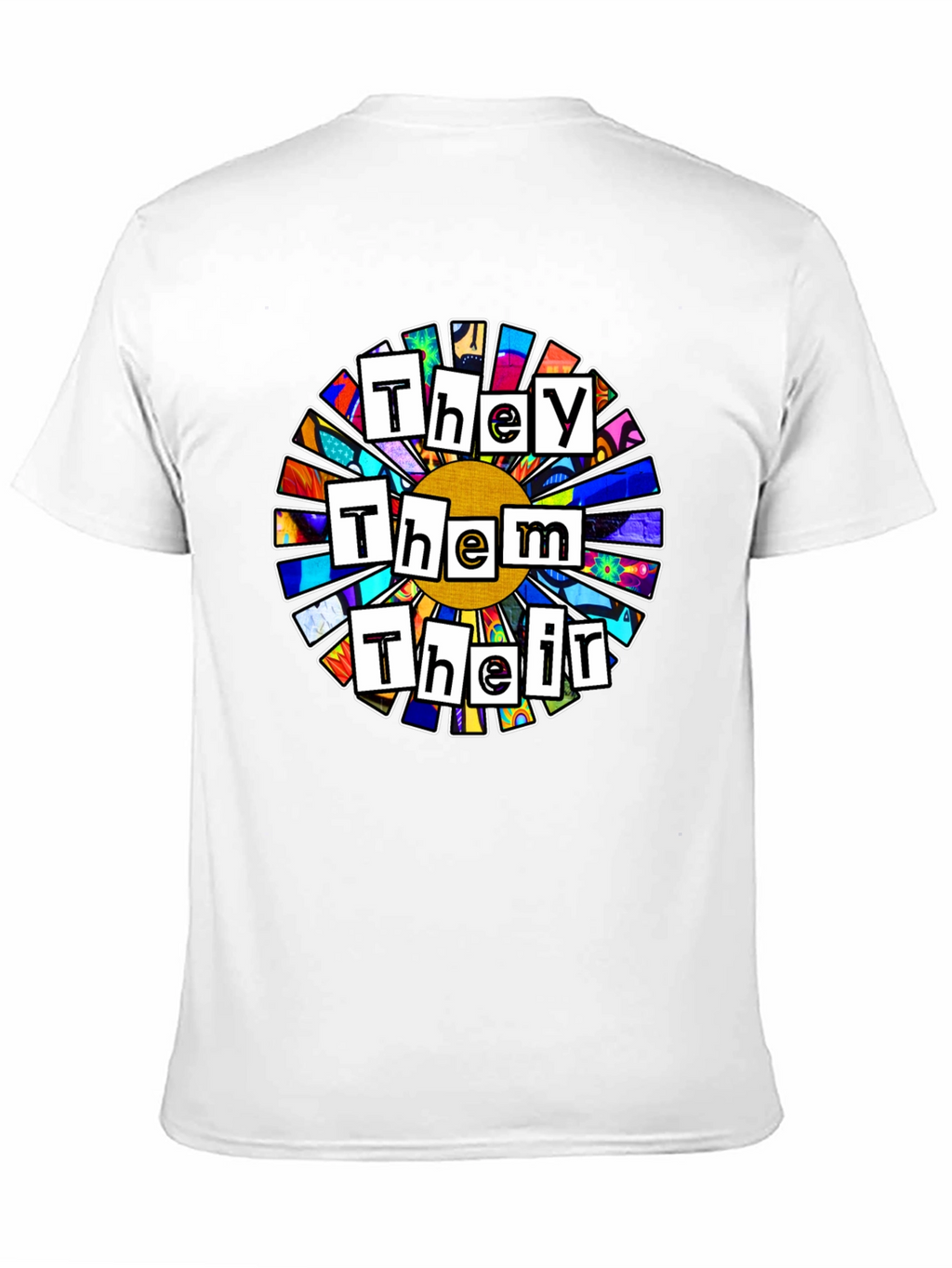 Pronoun Flower T-Shirt - They Them Their Pride Tee