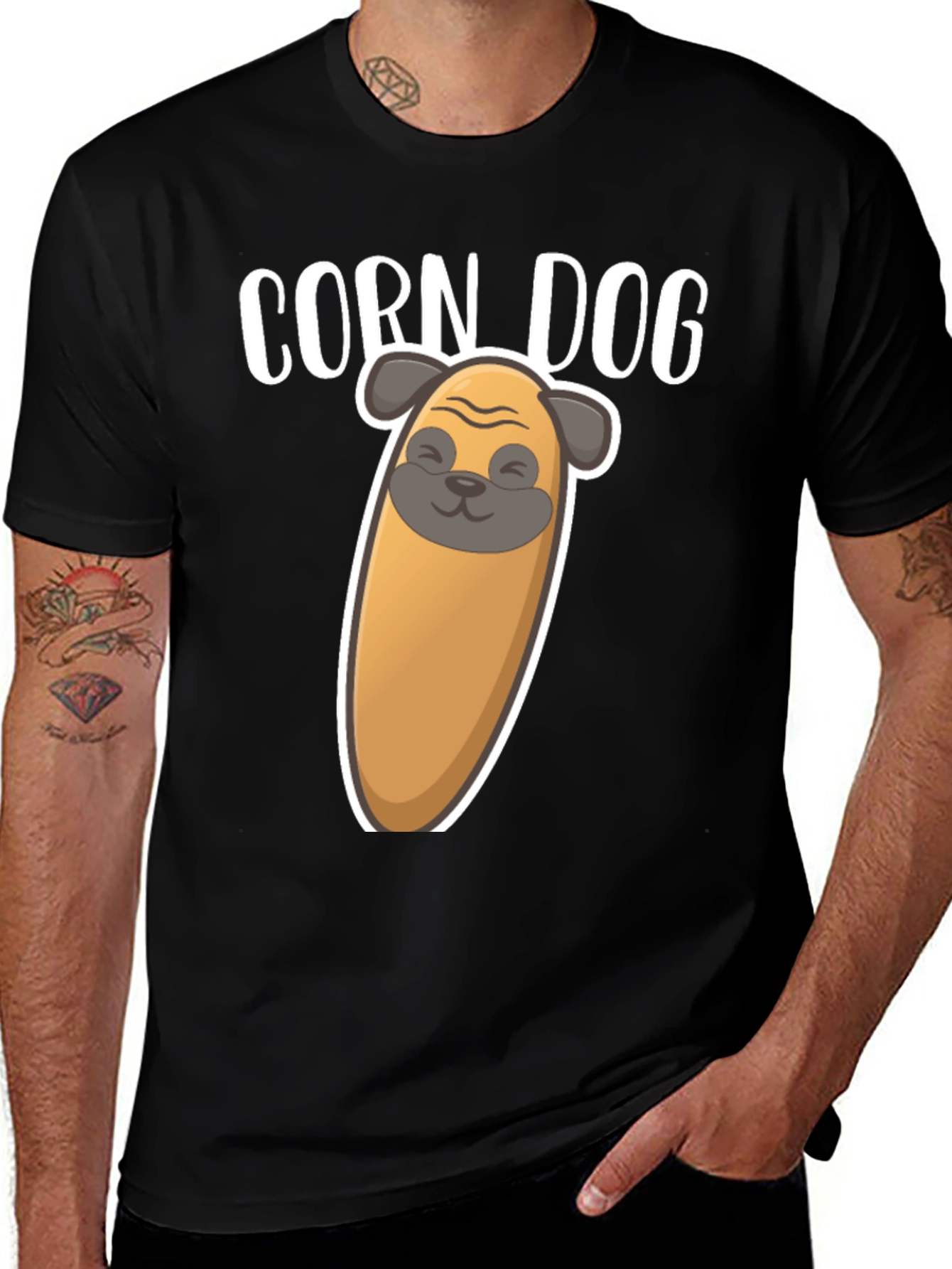 Corn Dog Funny Graphic T-Shirt