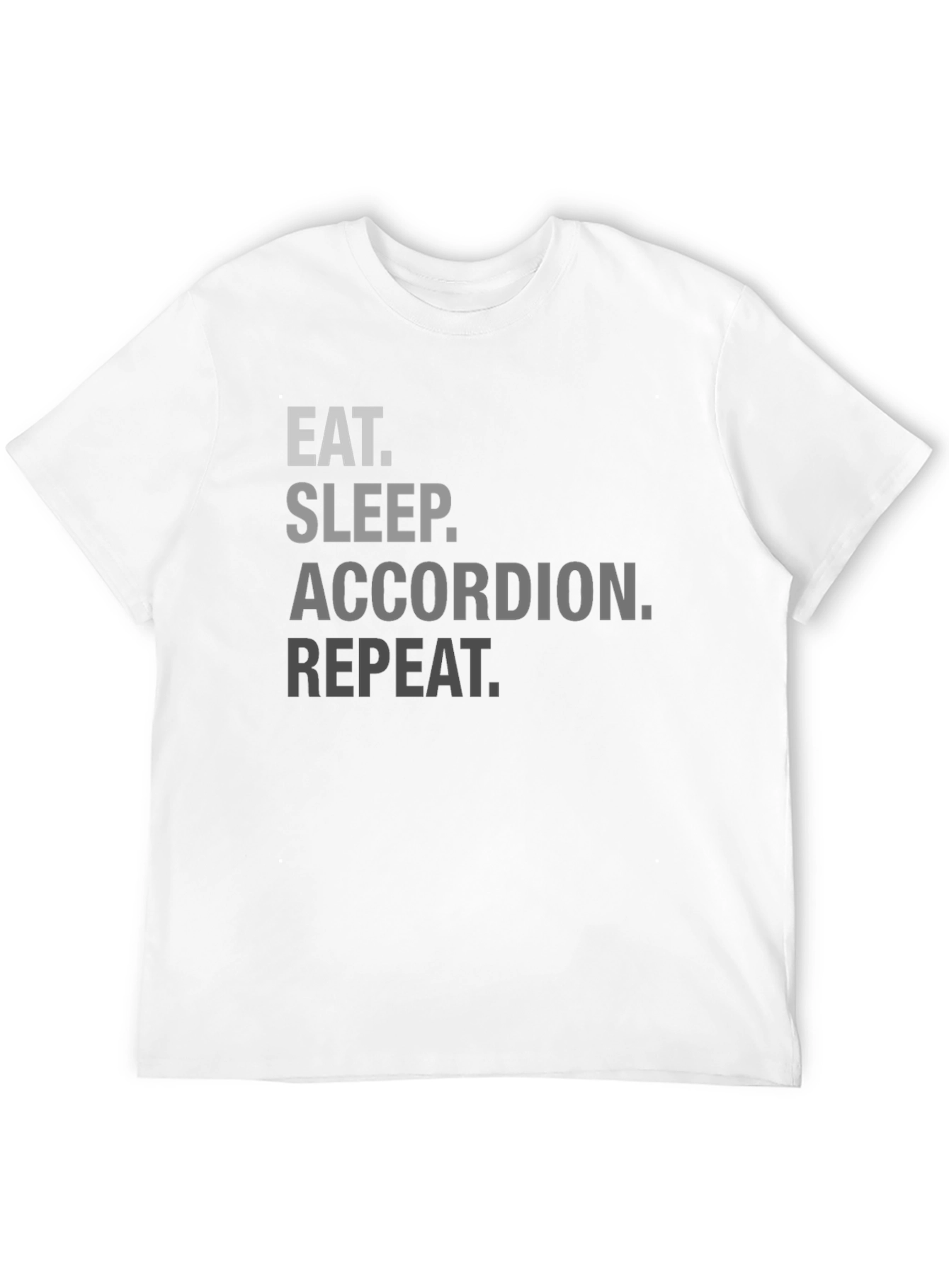 Eat Sleep Accordion Repeat Black T-Shirt