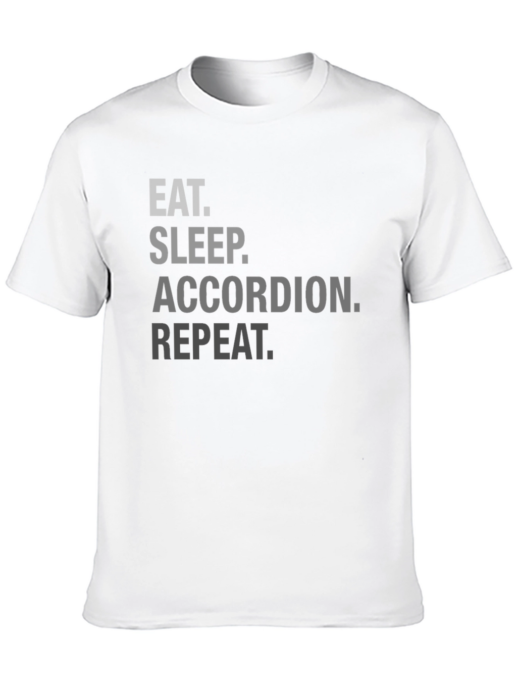 Eat Sleep Accordion Repeat Black T-Shirt