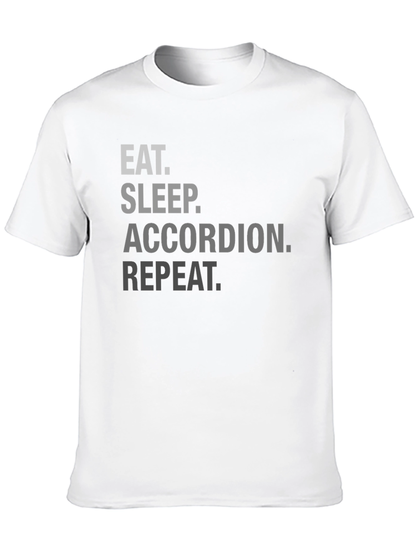 Eat Sleep Accordion Repeat Black T-Shirt
