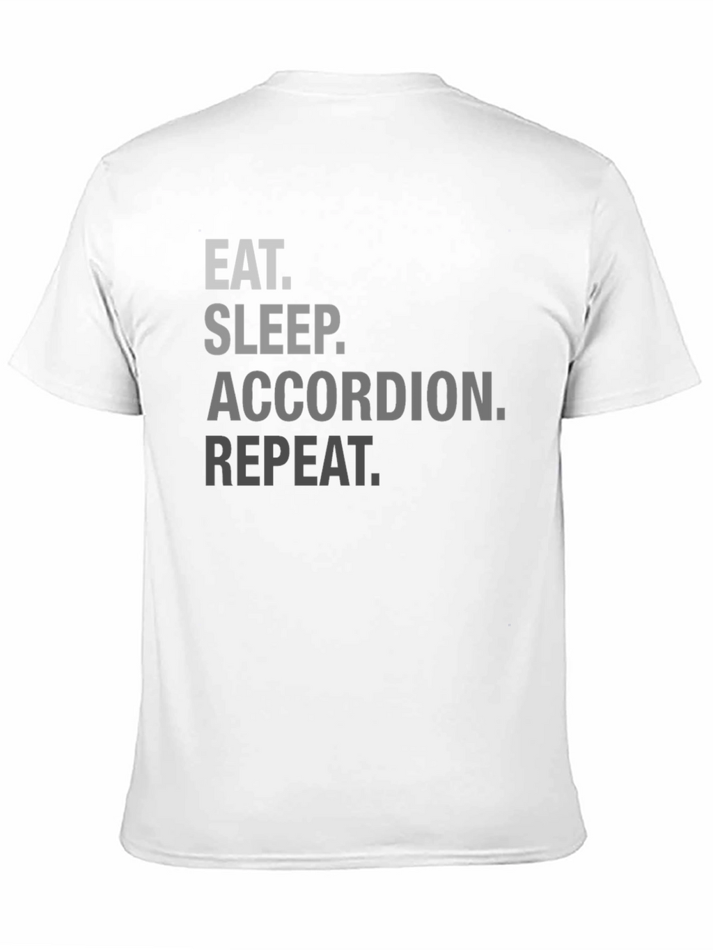 Eat Sleep Accordion Repeat Black T-Shirt