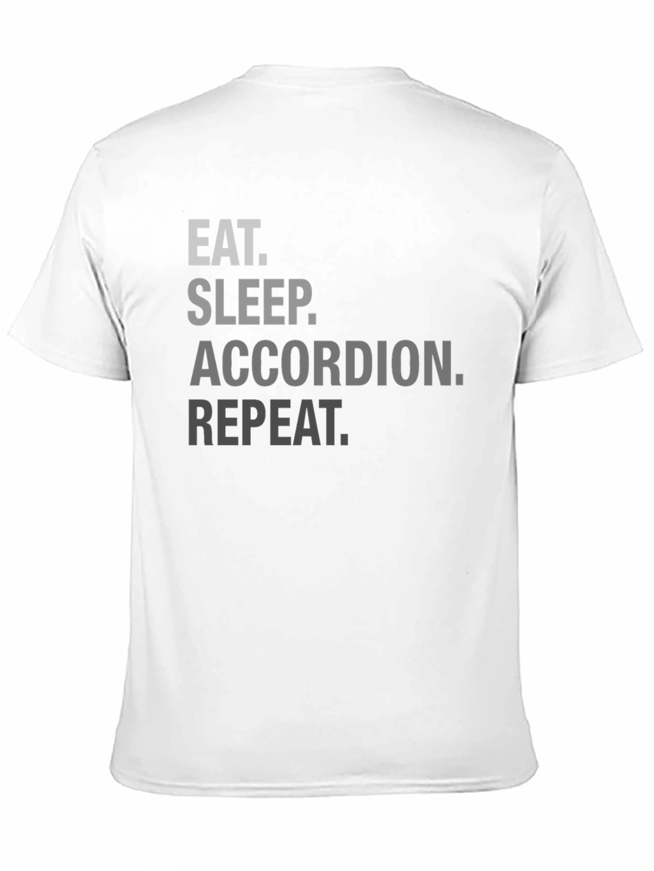 Eat Sleep Accordion Repeat Black T-Shirt