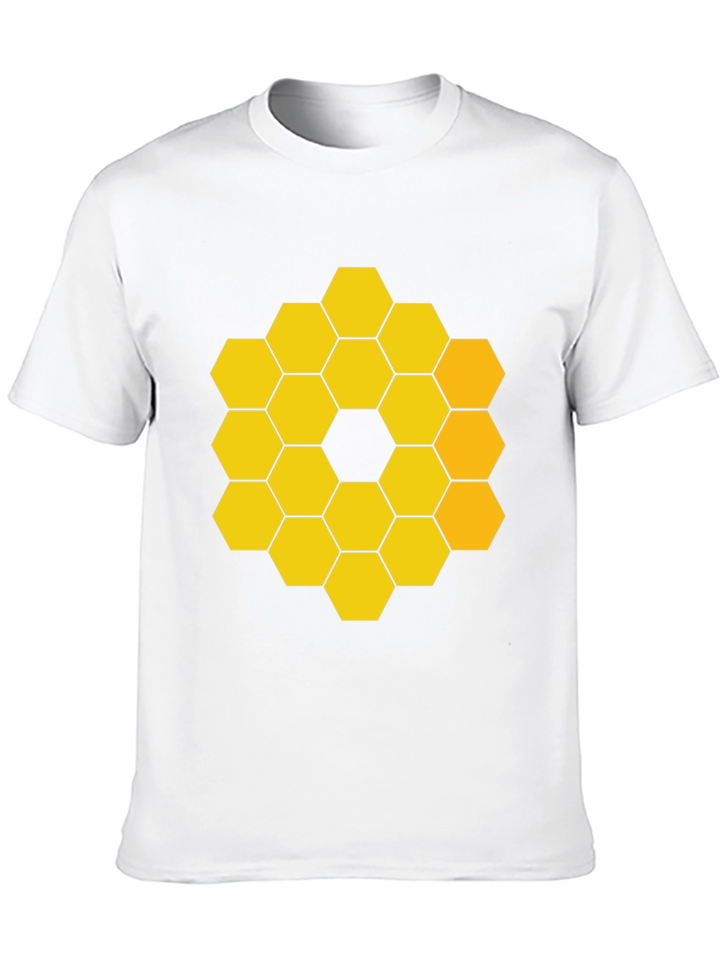 JWST Hexagon Pattern Graphic Tee - Black