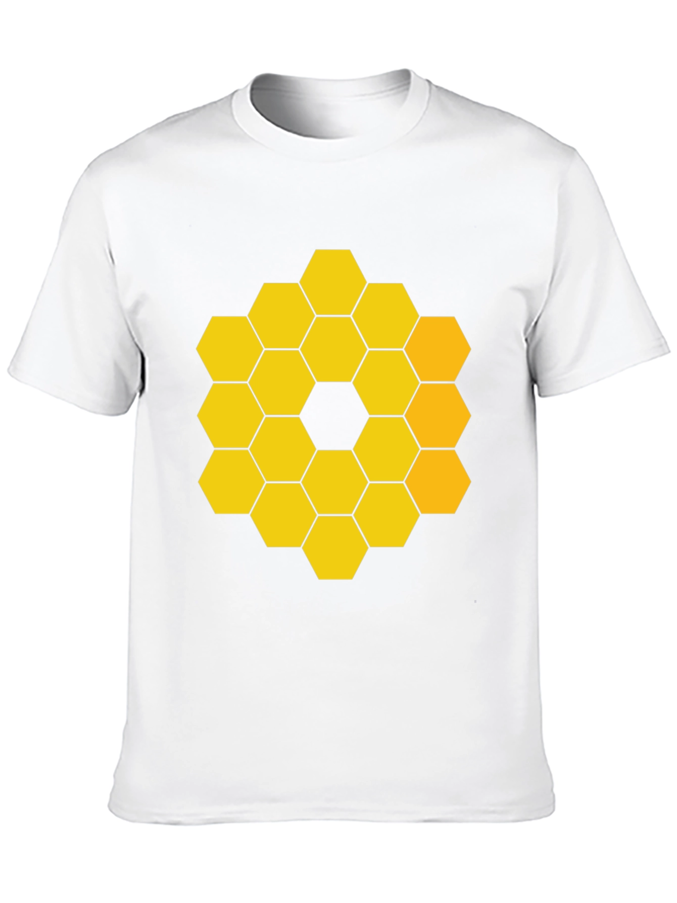 JWST Hexagon Pattern Graphic Tee - Black