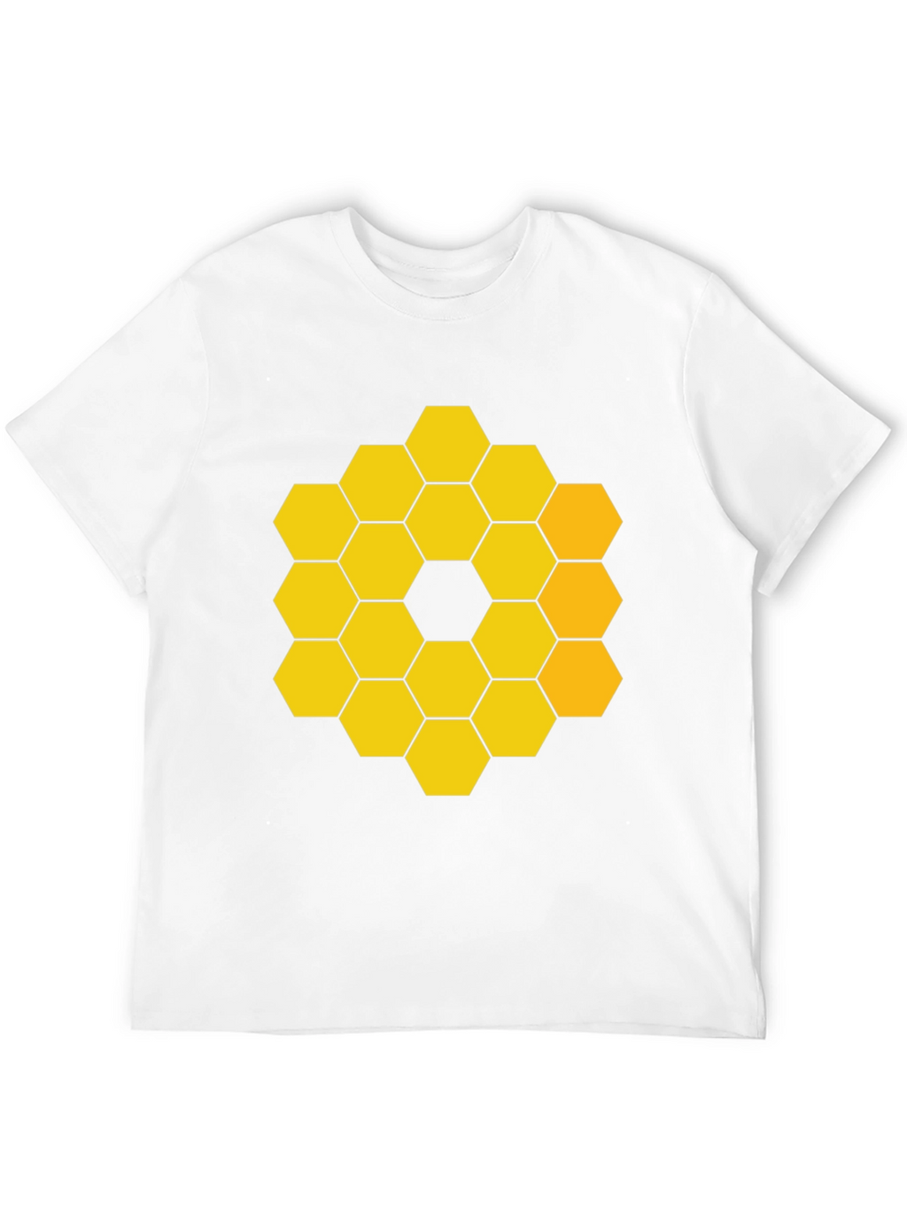 JWST Hexagon Pattern Graphic Tee - Black