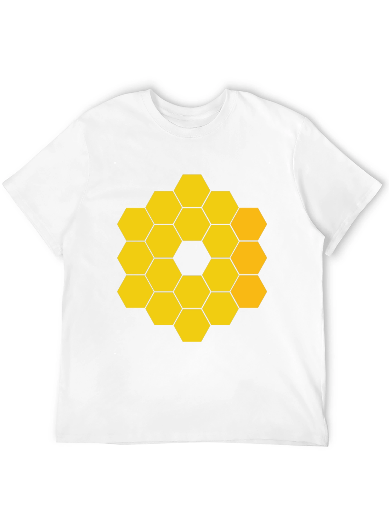 JWST Hexagon Pattern Graphic Tee - Black