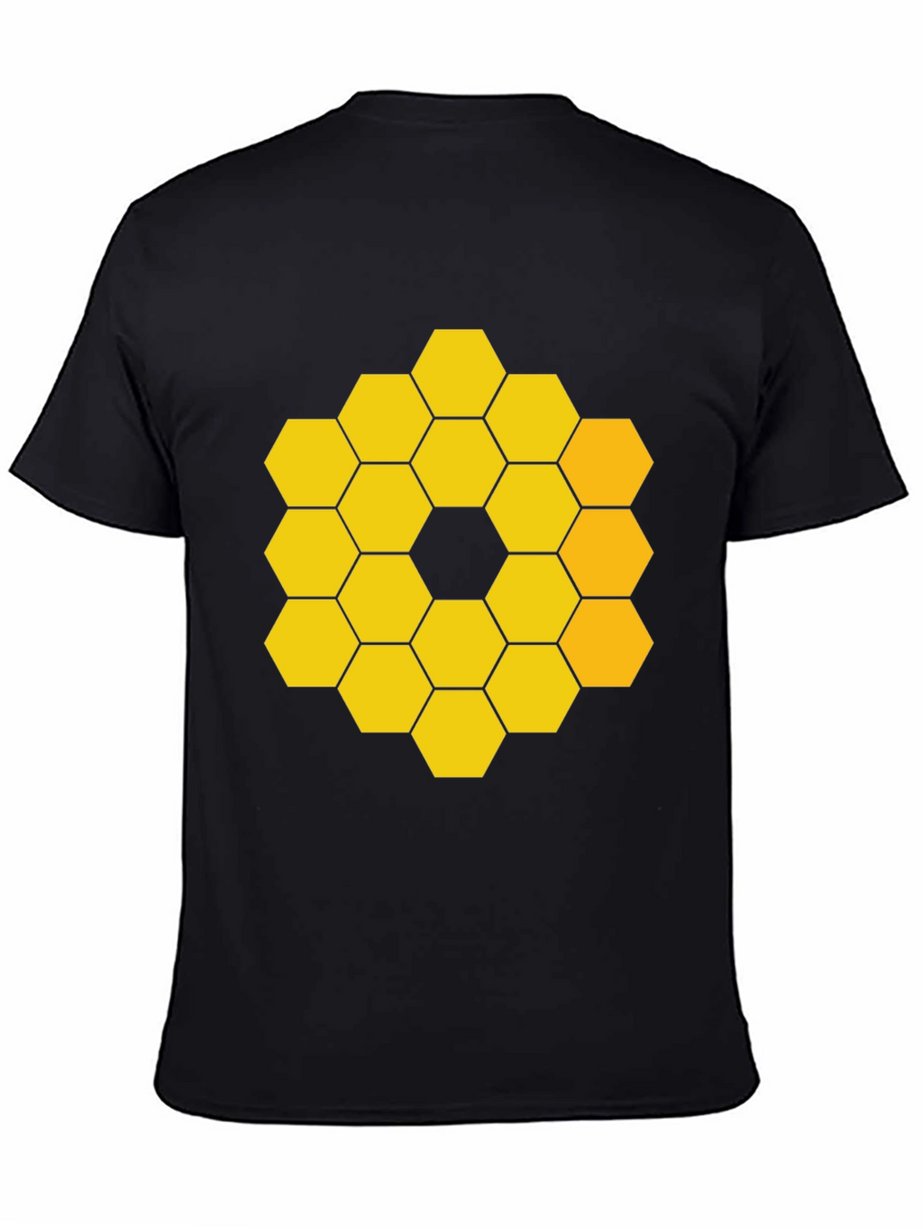 JWST Hexagon Pattern Graphic Tee - Black