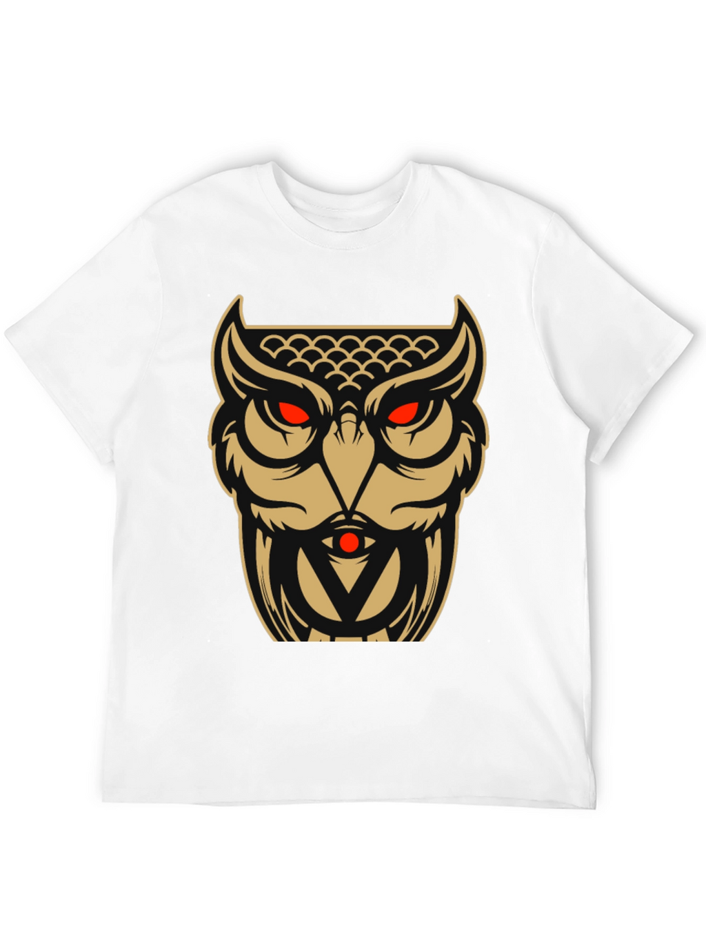 Owl Graphic Tee - Black Cotton Blend