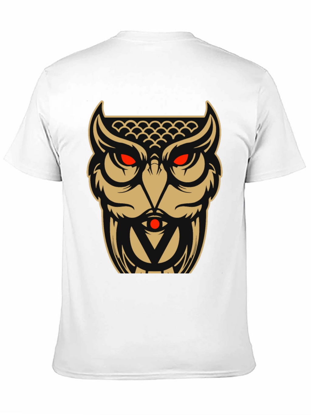 Owl Graphic Tee - Black Cotton Blend