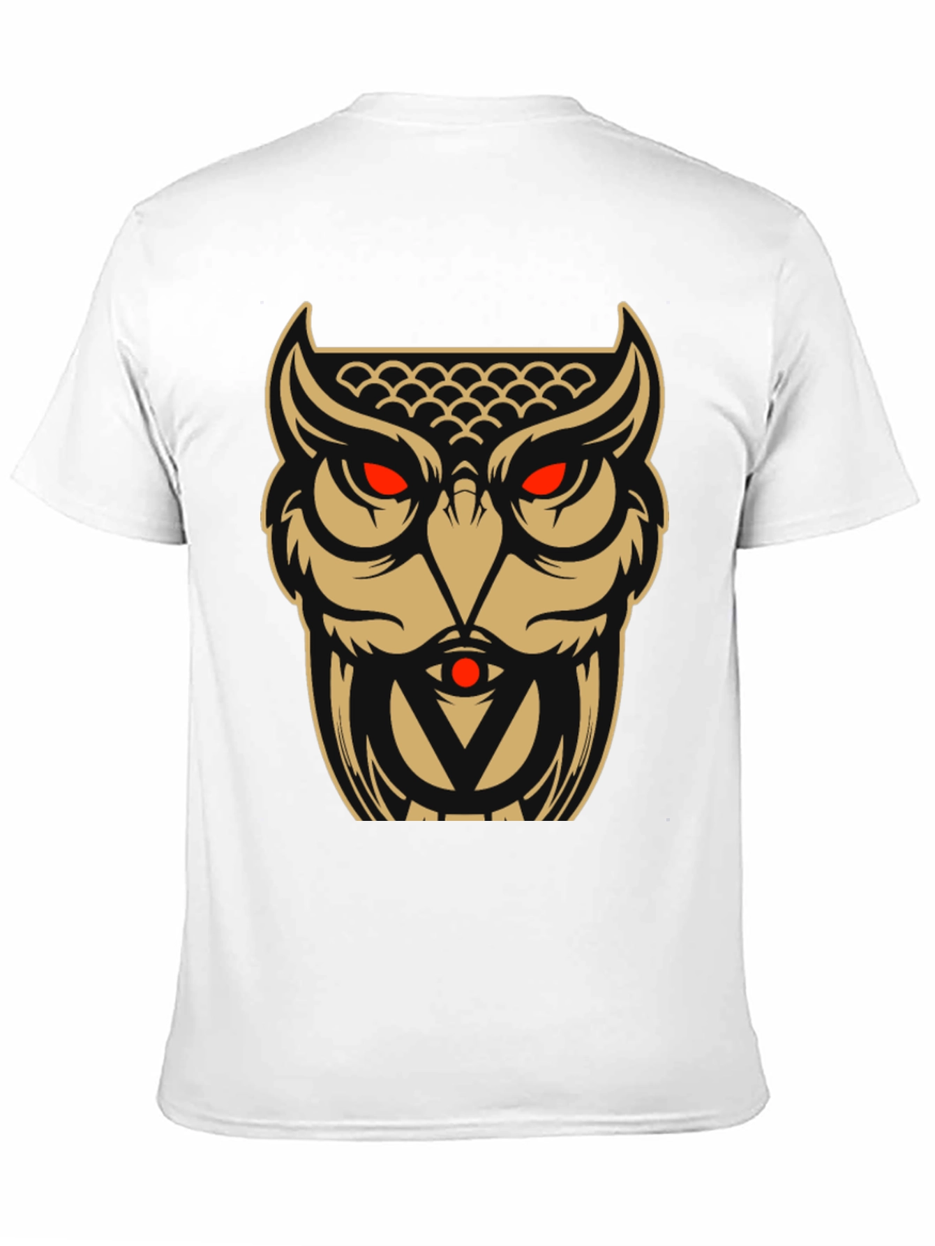 Owl Graphic Tee - Black Cotton Blend
