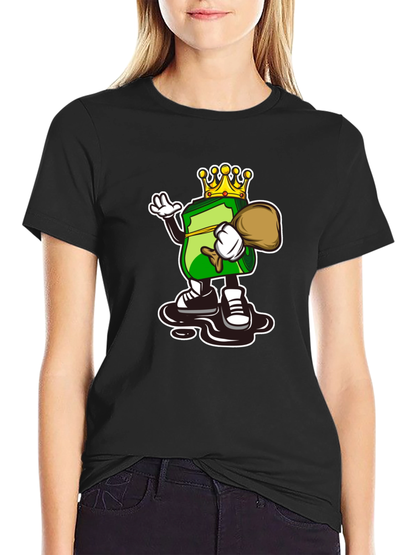 Money King Graphic Tee - Black
