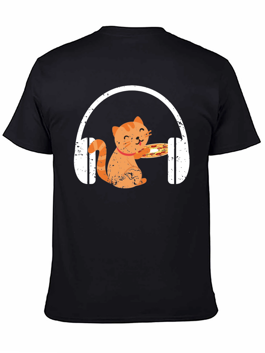 Cat Pizza DJ T-Shirt - Music Lover Apparel