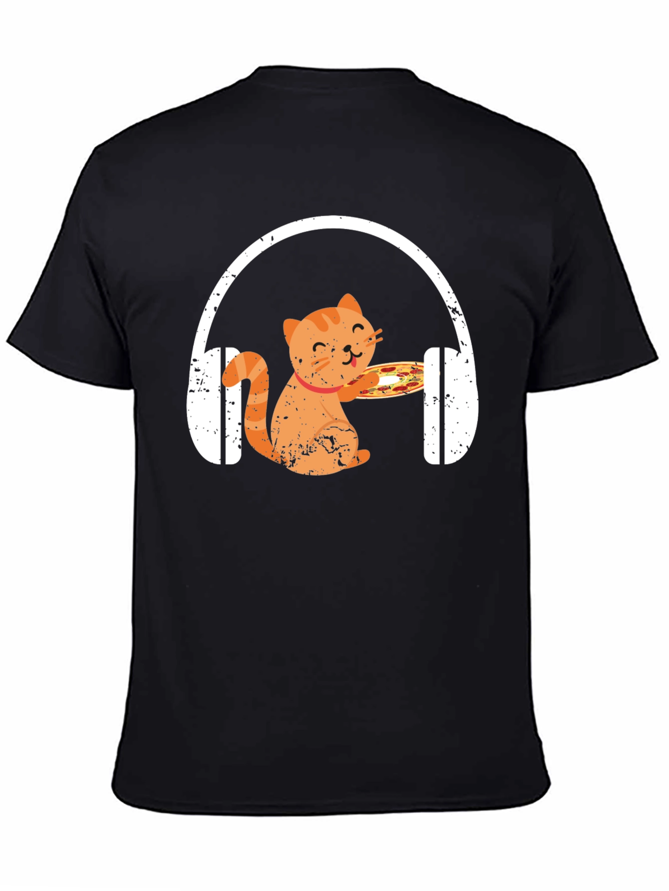 Cat Pizza DJ T-Shirt - Music Lover Apparel