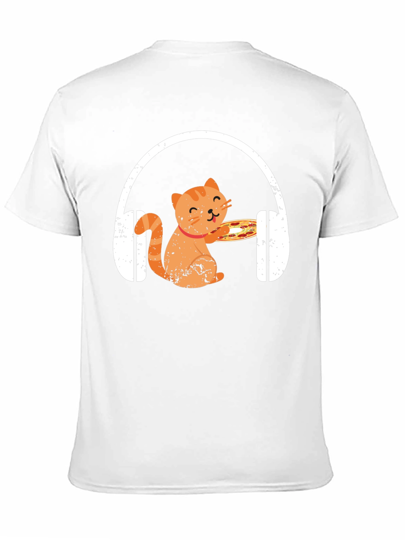 Cat Pizza DJ T-Shirt - Music Lover Apparel