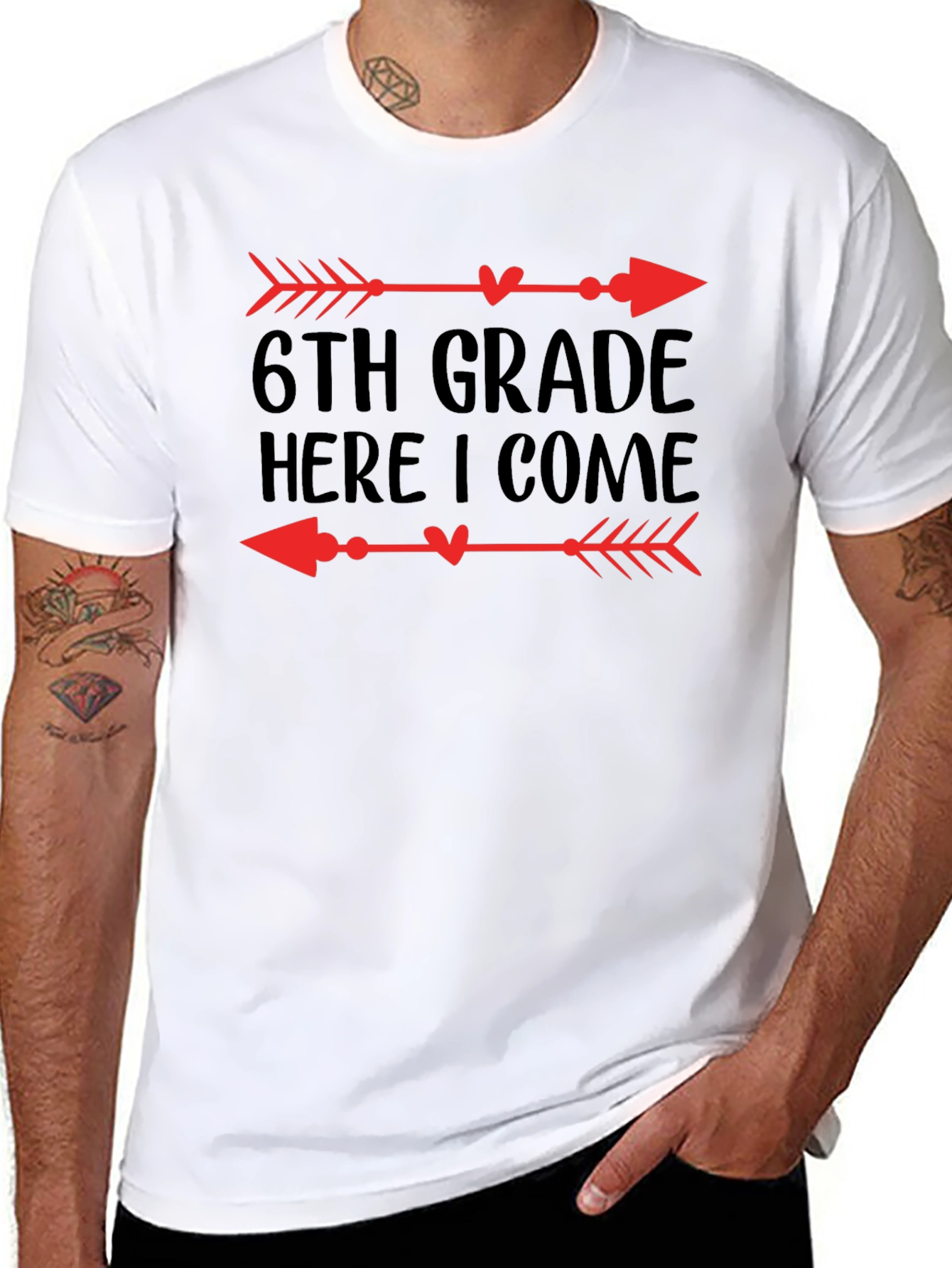 6th Grade Here I Come Arrow T-Shirt