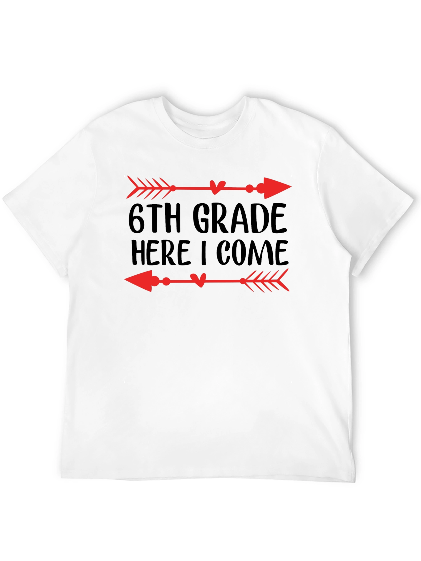 6th Grade Here I Come Arrow T-Shirt