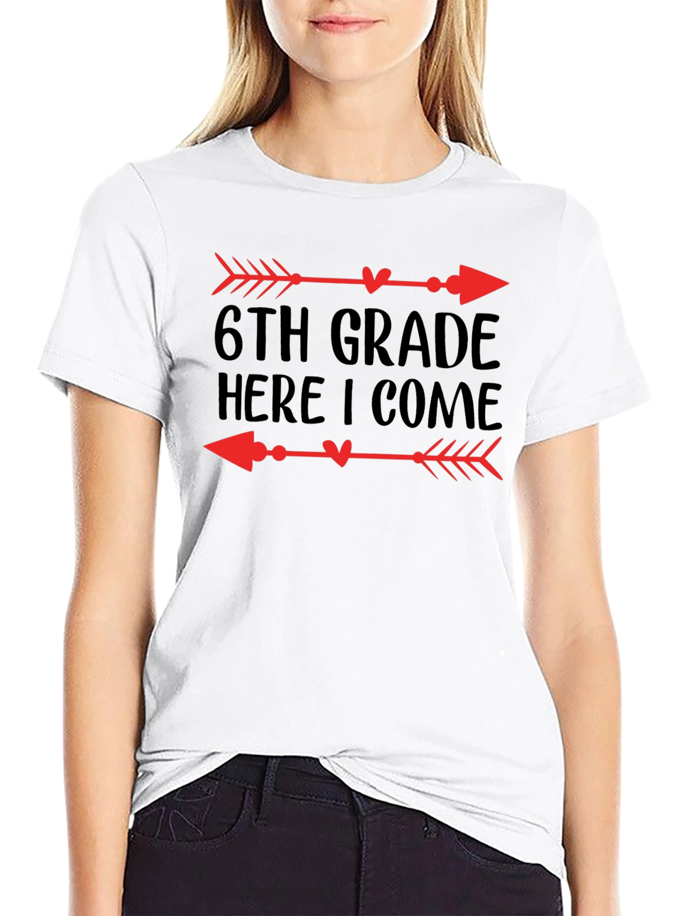 6th Grade Here I Come Arrow T-Shirt
