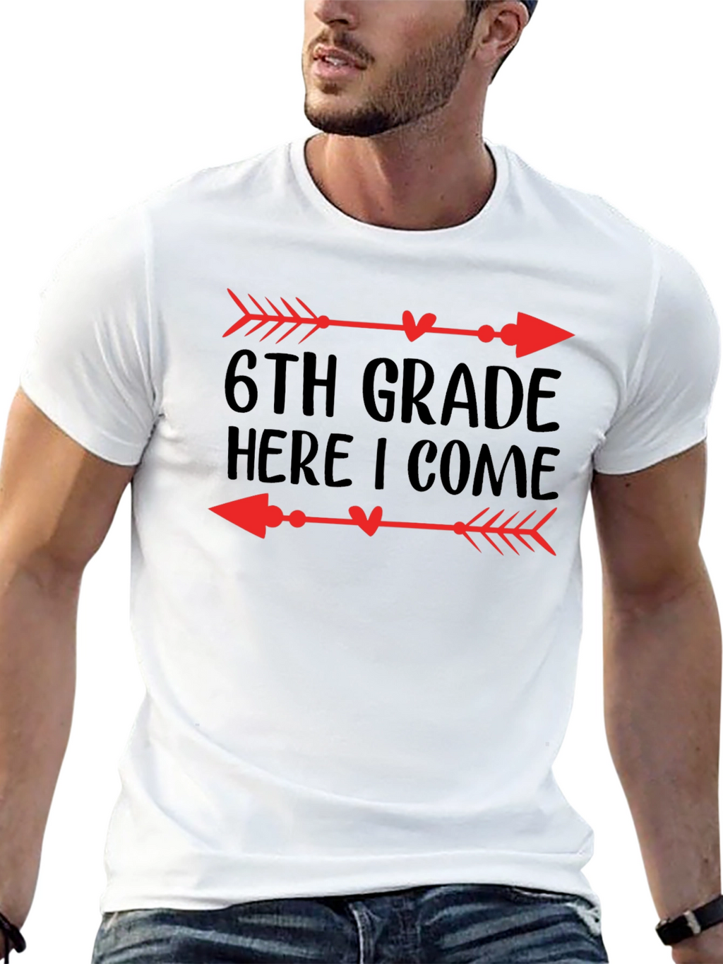 6th Grade Here I Come Arrow T-Shirt