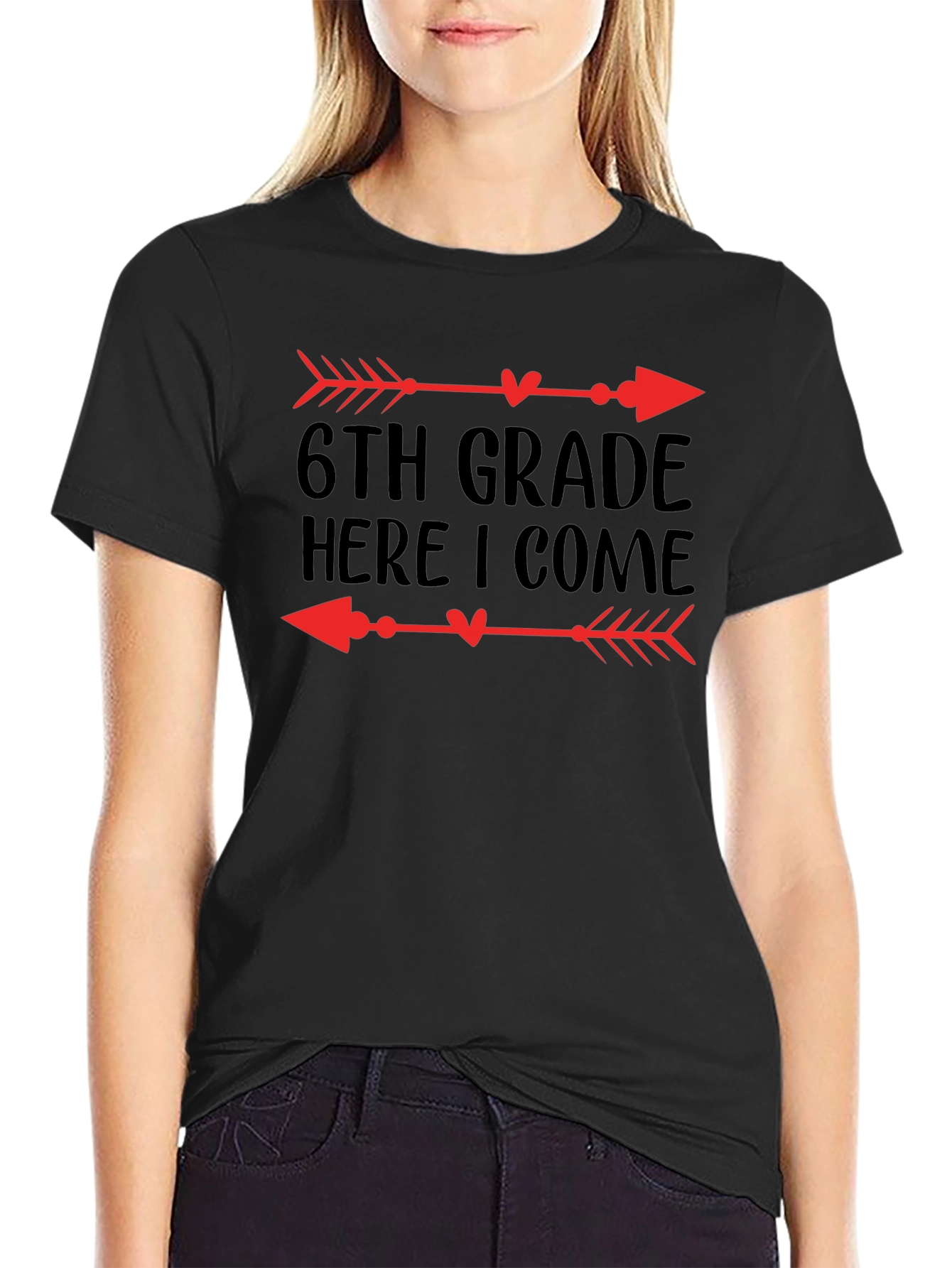 6th Grade Here I Come Arrow T-Shirt