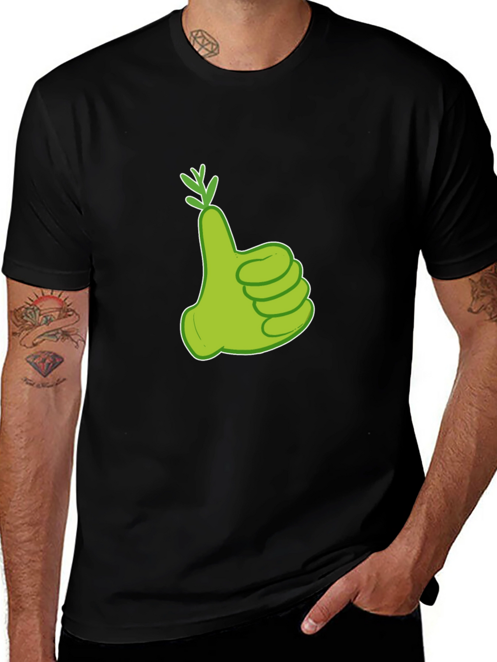 Green Thumbs Up T-Shirt - Like A Boss