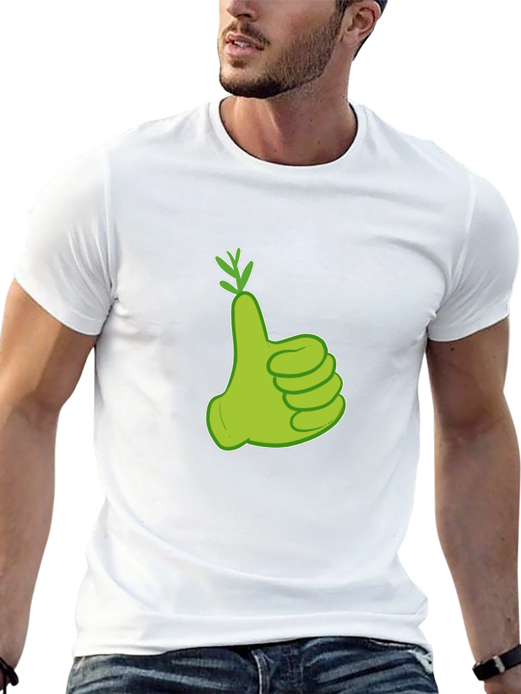 Green Thumbs Up T-Shirt - Like A Boss