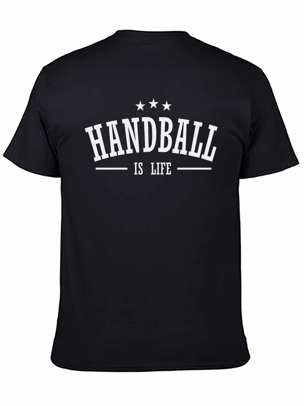 Handball is Life Black Graphic T-Shirt