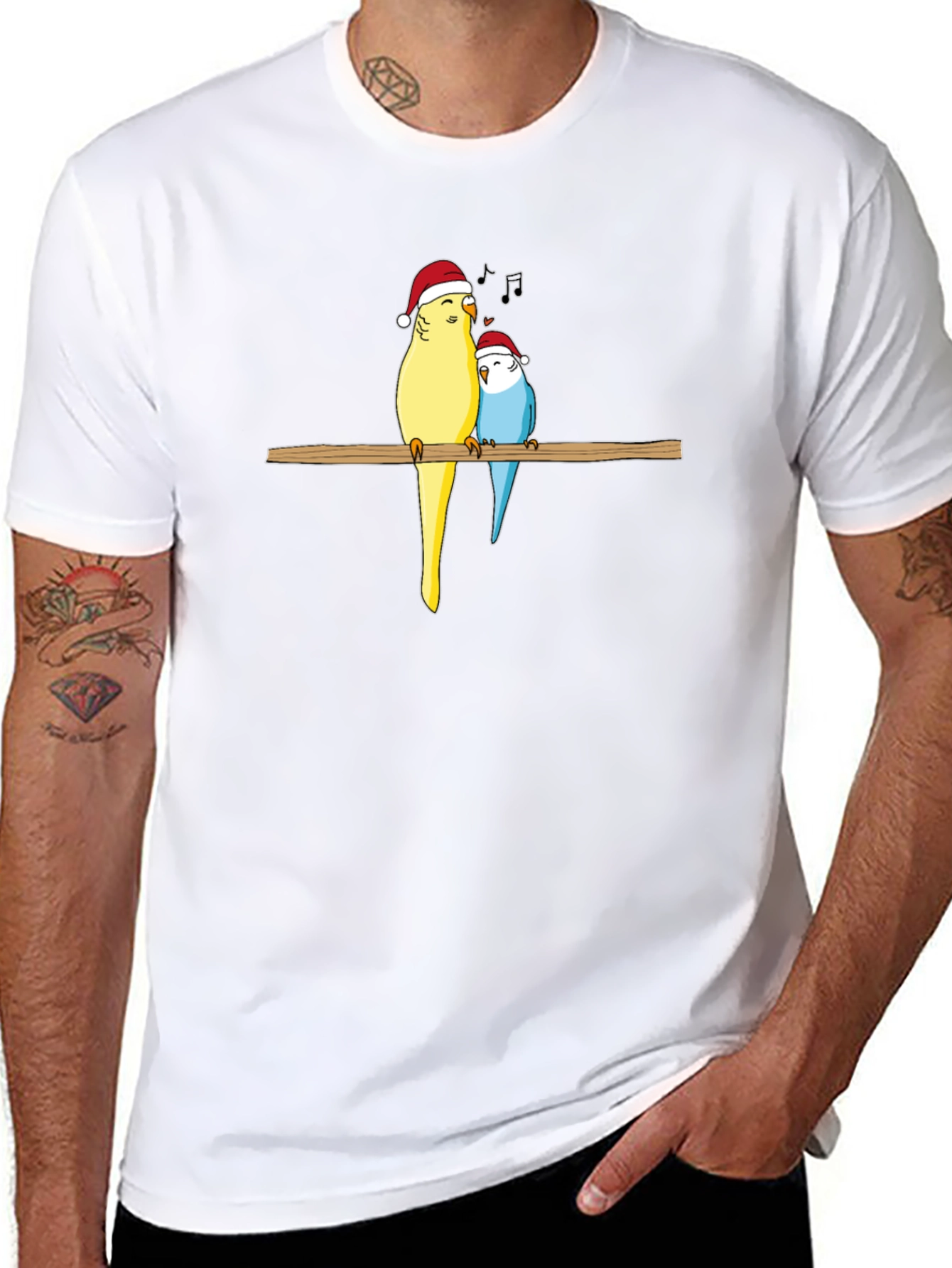 Festive Bird Pair Tee