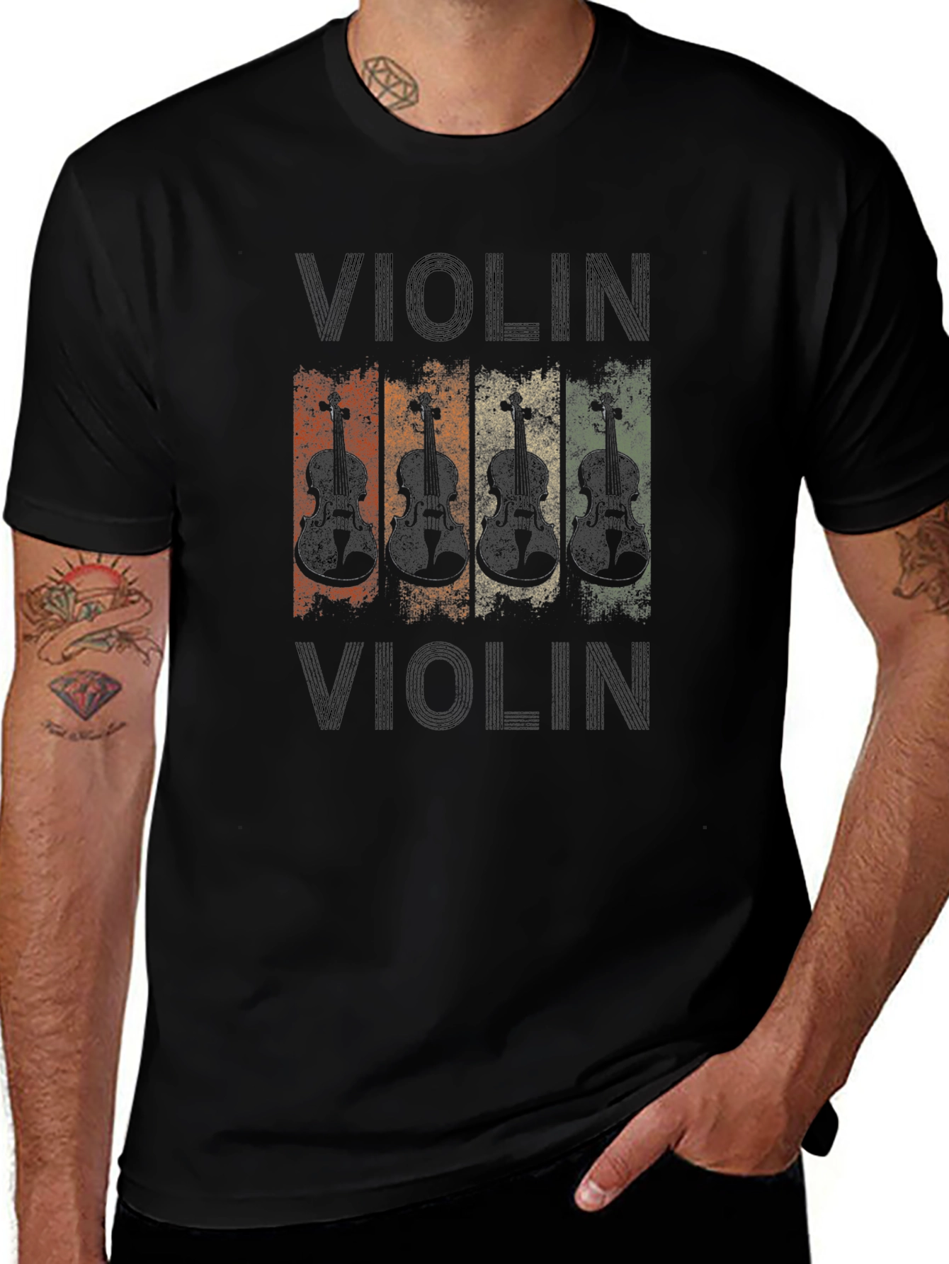 Vintage Violin Music Lover T-Shirt